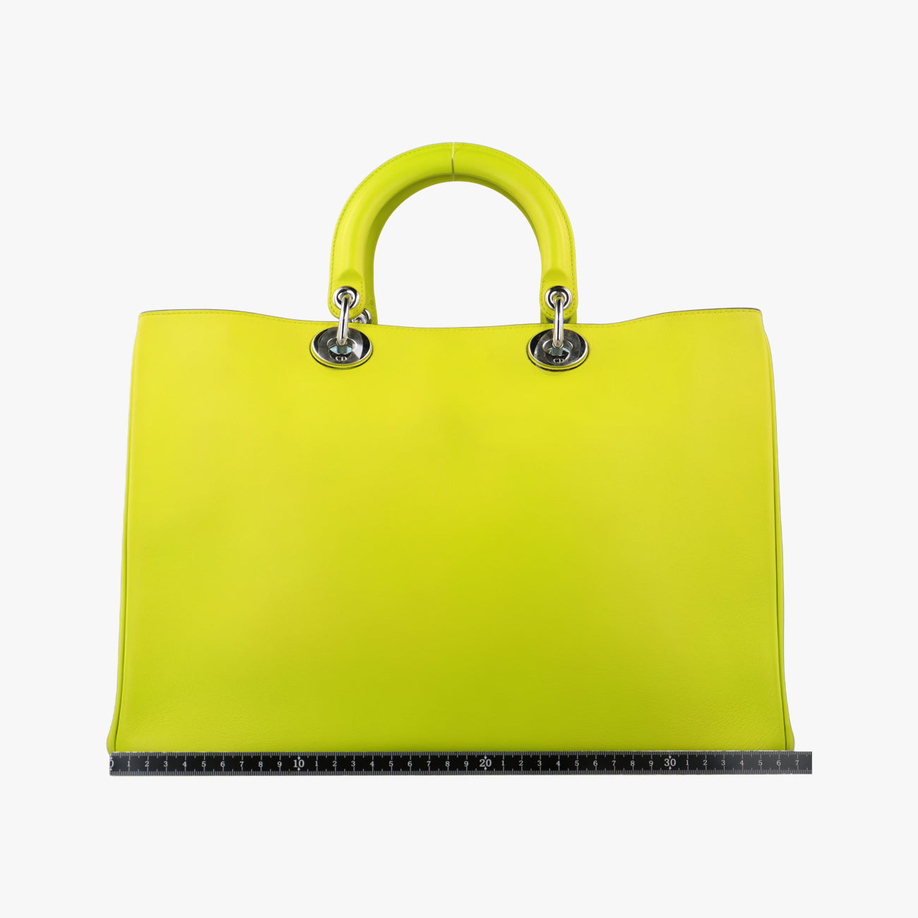 Pre-owned Christian Dior Diorissimo Yellow Leather  shoulderbag | stylenewstar