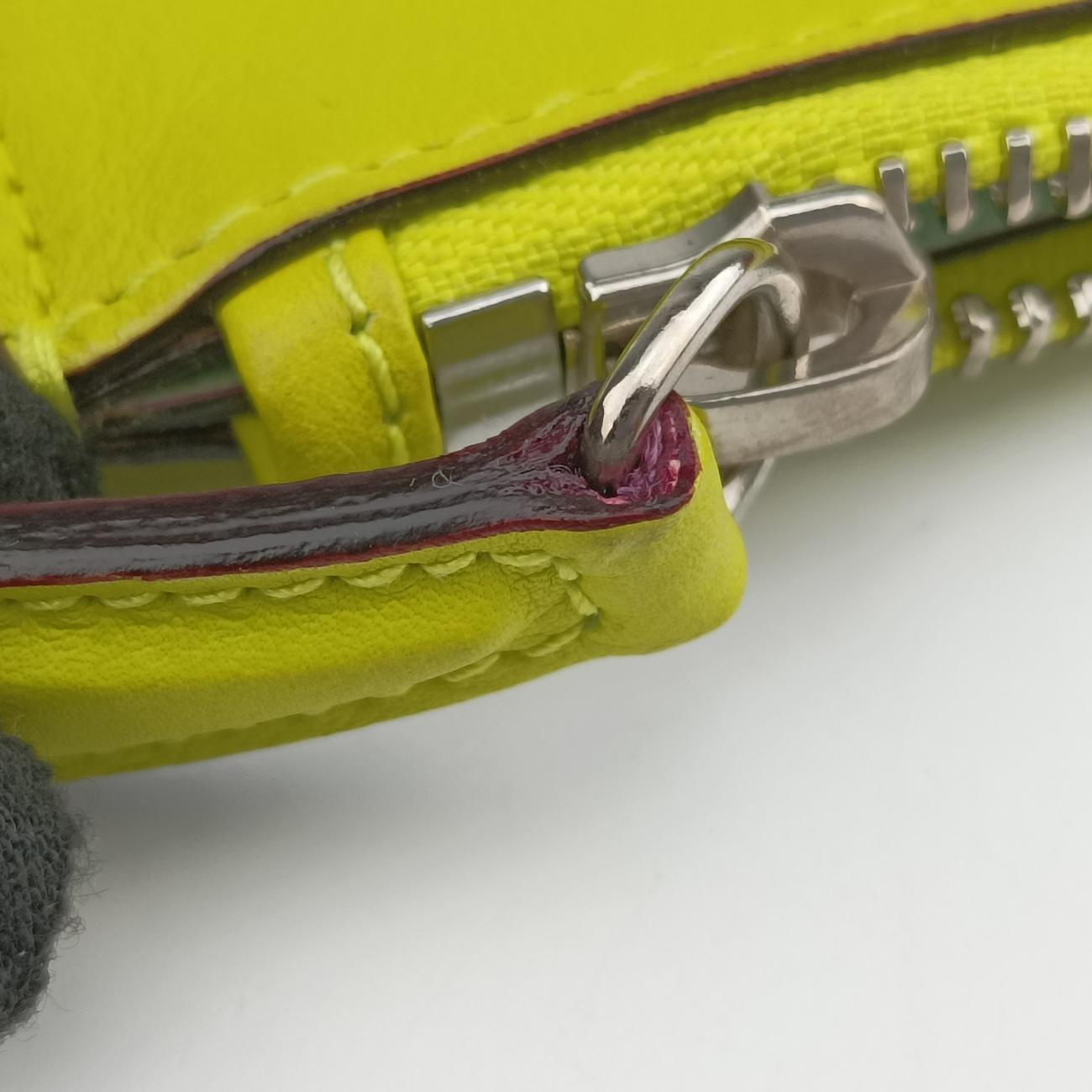 Pre-owned Christian Dior Diorissimo Yellow Leather  shoulderbag | stylenewstar