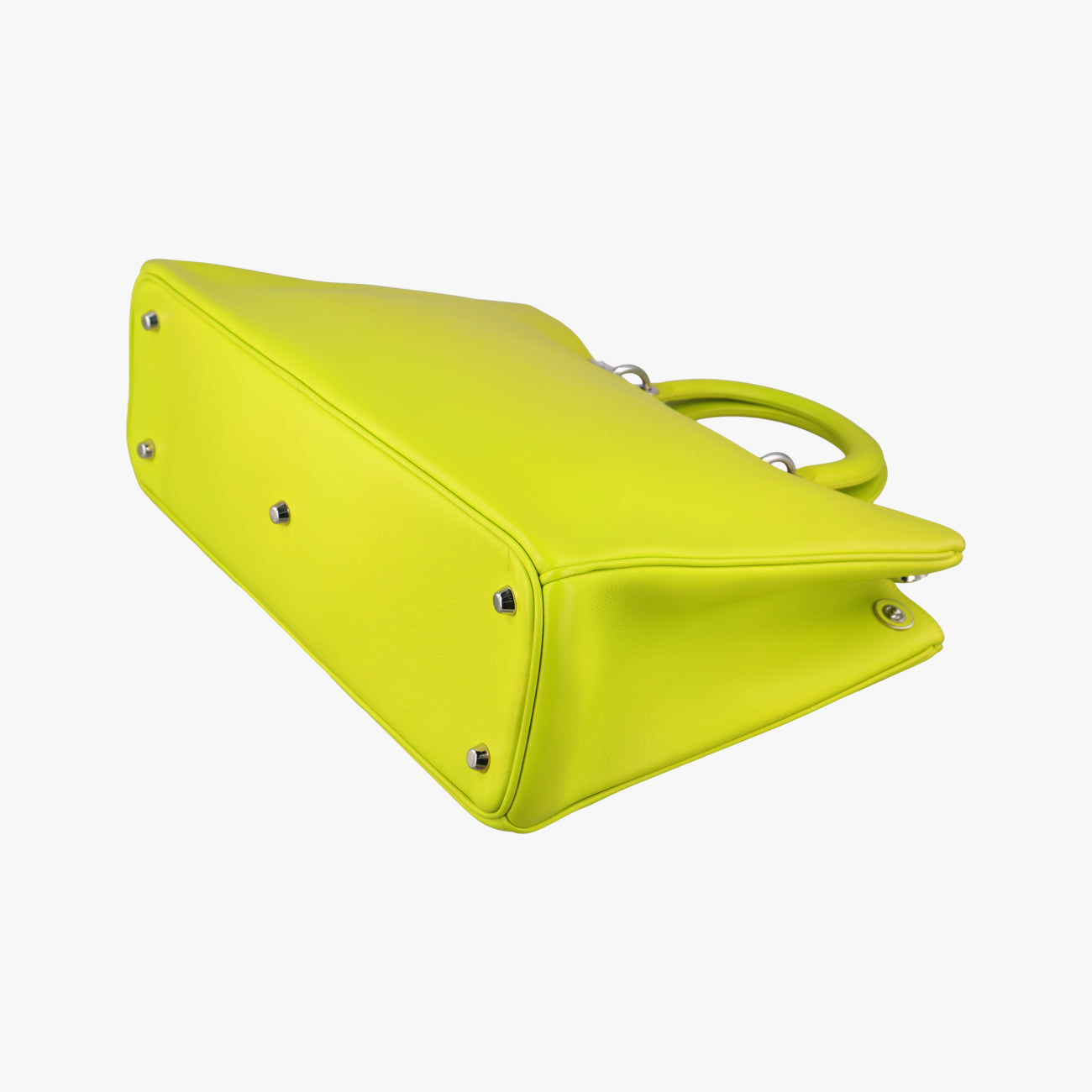 Pre-owned Christian Dior Diorissimo Yellow Leather  shoulderbag | stylenewstar