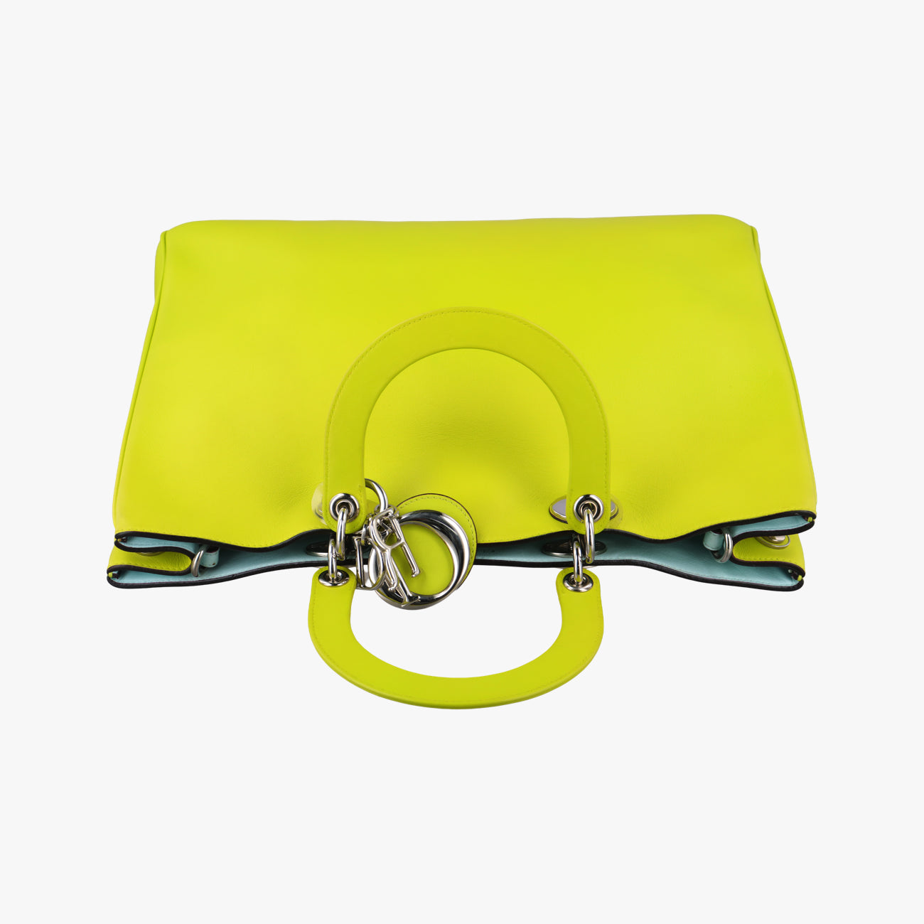 Pre-owned Christian Dior Diorissimo Yellow Leather  shoulderbag | stylenewstar