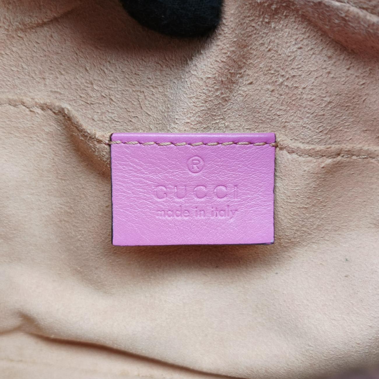 Pre-owned Gucci GG Marmont Pink Leather 448065 shoulderbag | stylenewstar