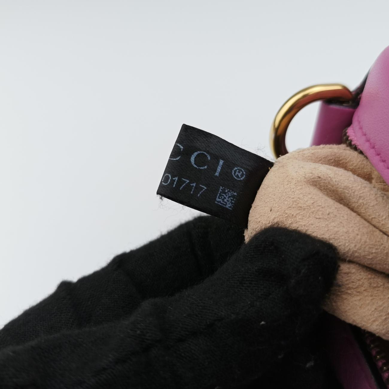 Pre-owned Gucci GG Marmont Pink Leather 448065 shoulderbag | stylenewstar