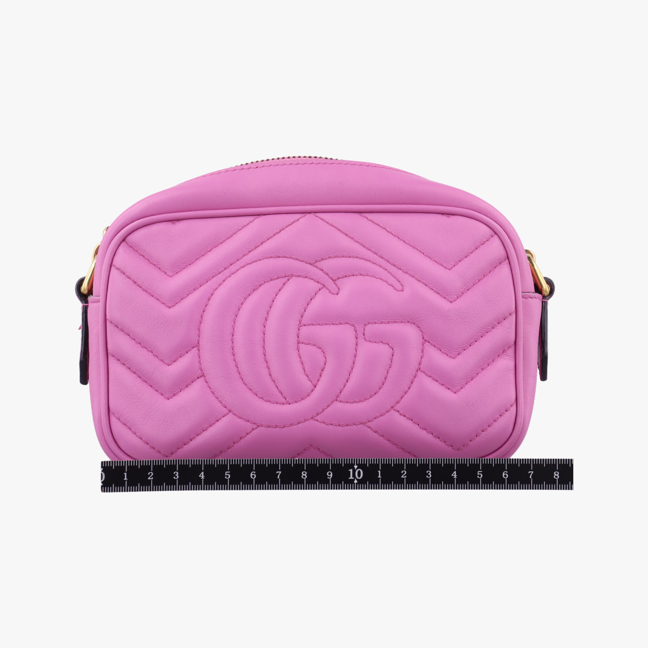 Pre-owned Gucci GG Marmont Pink Leather 448065 shoulderbag | stylenewstar