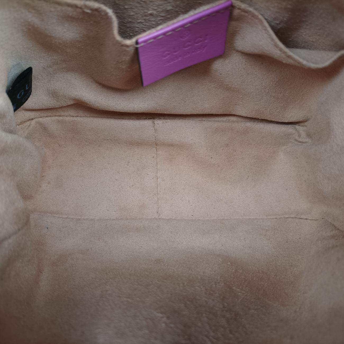 Pre-owned Gucci GG Marmont Pink Leather 448065 shoulderbag | stylenewstar