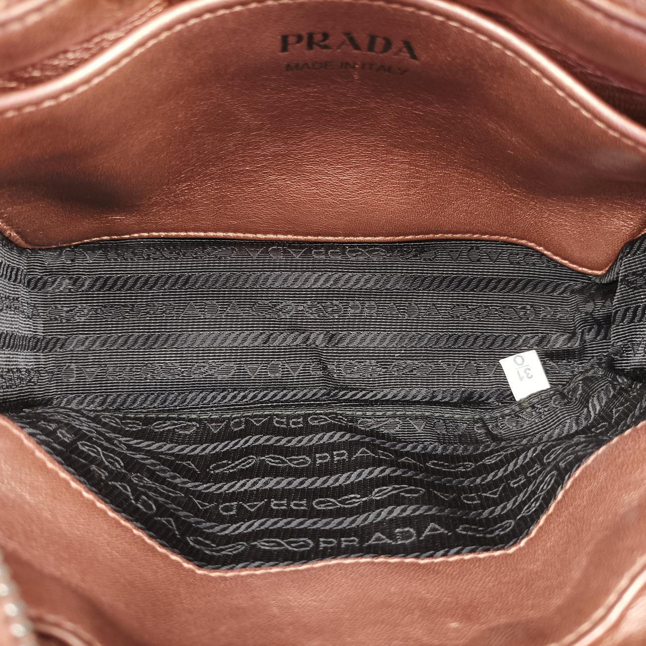 Secondhand Prada Diagramme Pink Leather 1BH084 shoulderbag | stylenewstar