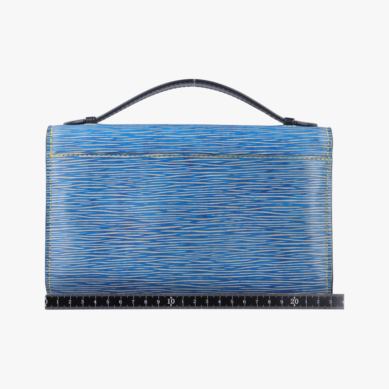 Pre-owned Louis Vuitton Clery Pochette Denim Blue Epi M54539 shoulderbag | stylenewstar