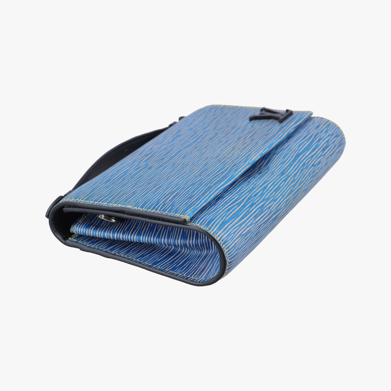 Pre-owned Louis Vuitton Clery Pochette Denim Blue Epi M54539 shoulderbag | stylenewstar