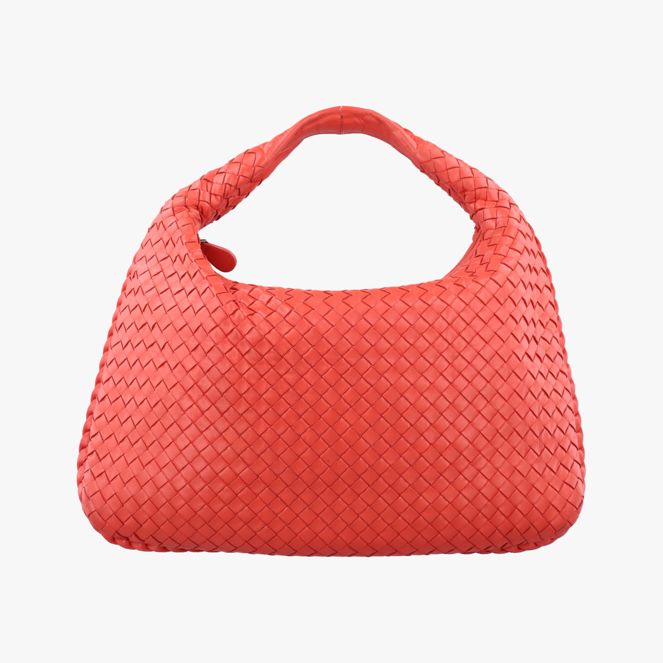 Pre-owned Bottega Veneta Intrecciato Red lambskin  shoulderbag | stylenewstar