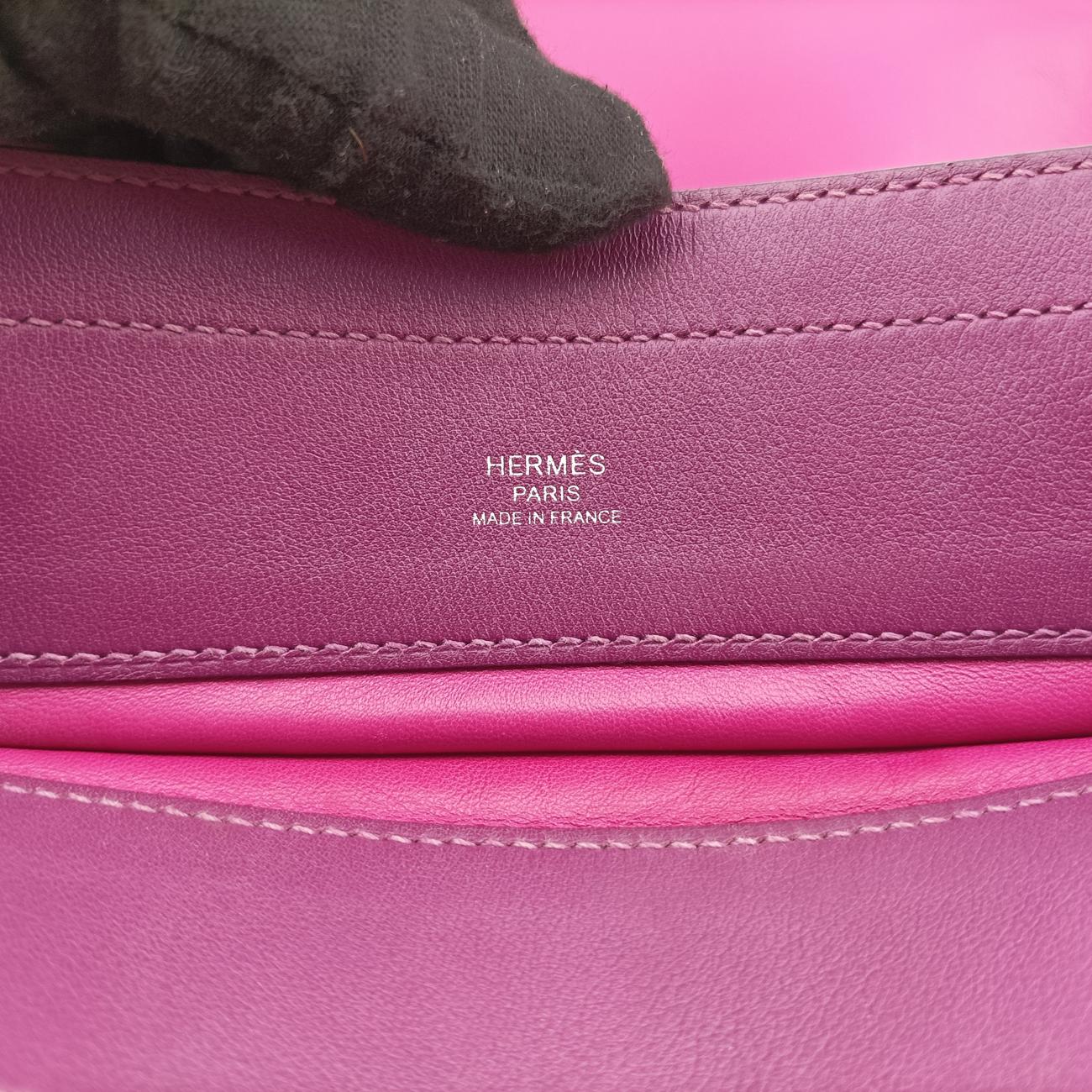 Pre-owned Hermes Sac Aline mini Purple lambskin  shoulderbag | stylenewstar