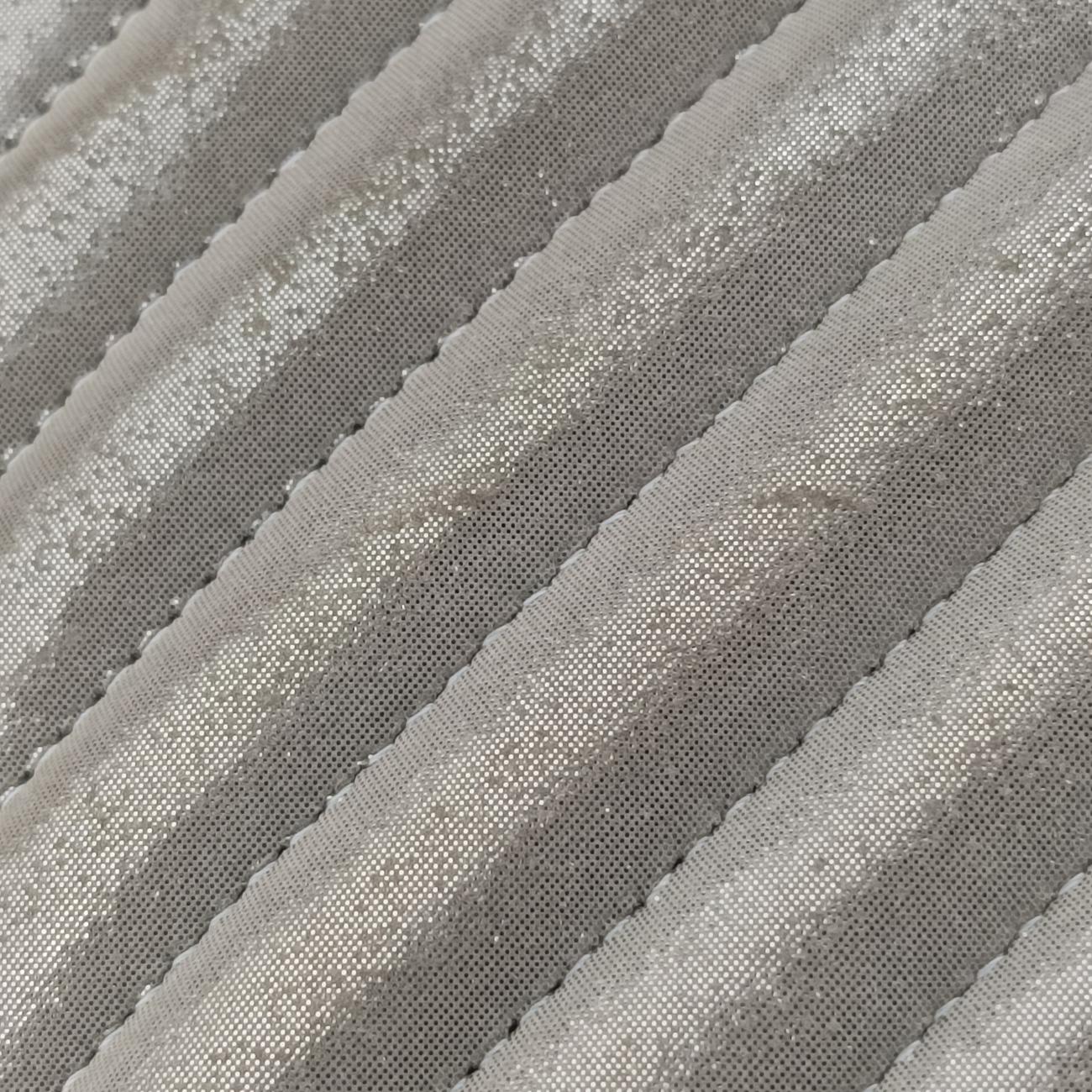 Pre-owned Chanel Urban Spirit V stitch Silver Sparkle Leather A91136 shoulderbag | stylenewstar