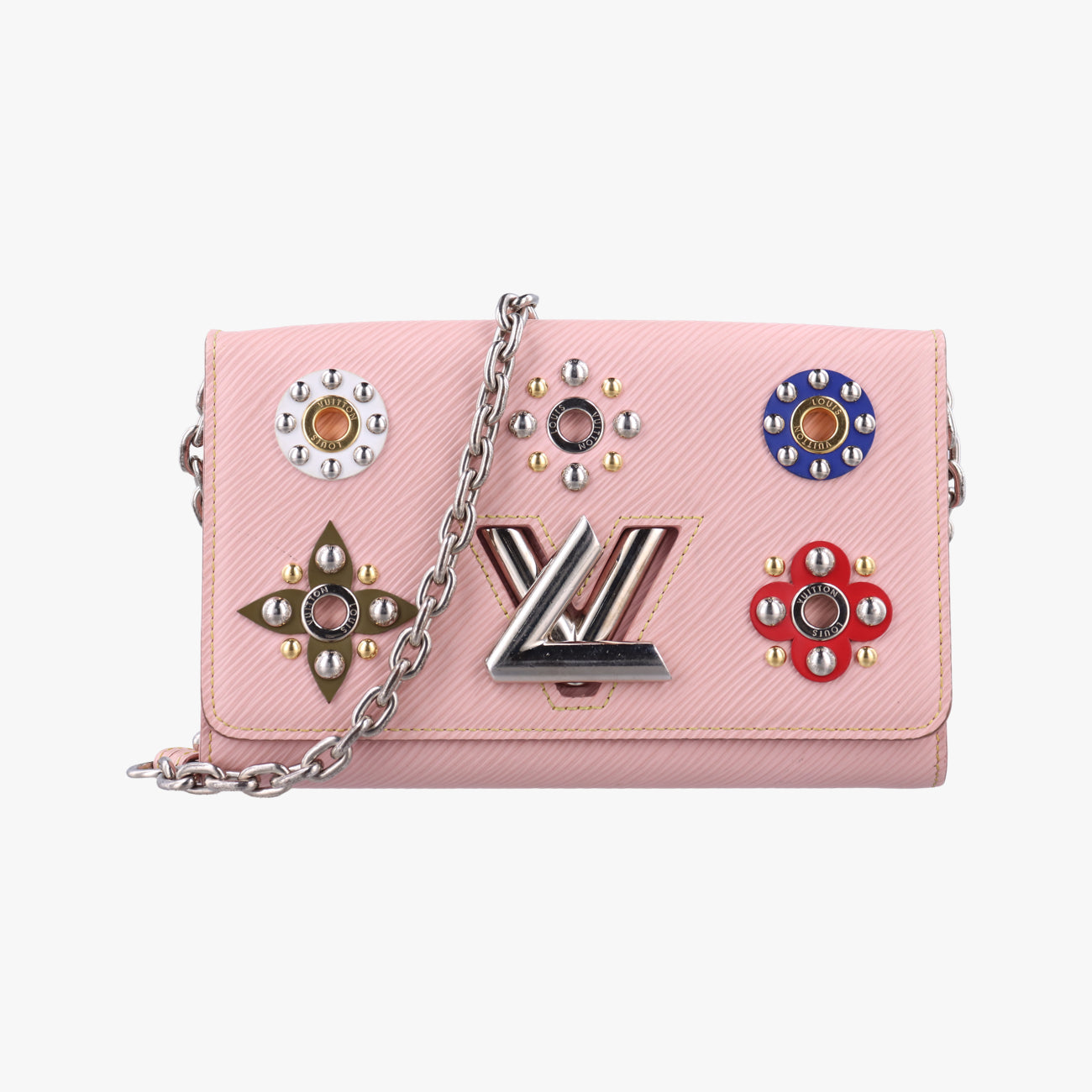 Pre-owned Louis Vuitton Portefeuille Twist Rose Ballerine Epi M62462 shoulderbag | stylenewstar