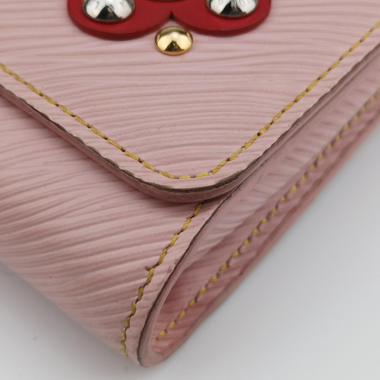 Pre-owned Louis Vuitton Portefeuille Twist Rose Ballerine Epi M62462 shoulderbag | stylenewstar