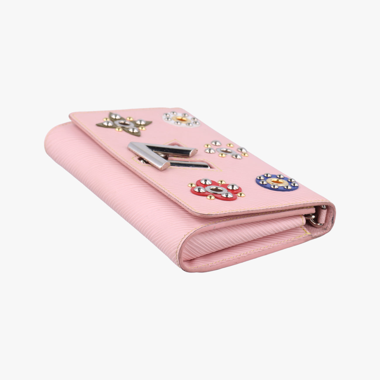 Pre-owned Louis Vuitton Portefeuille Twist Rose Ballerine Epi M62462 shoulderbag | stylenewstar