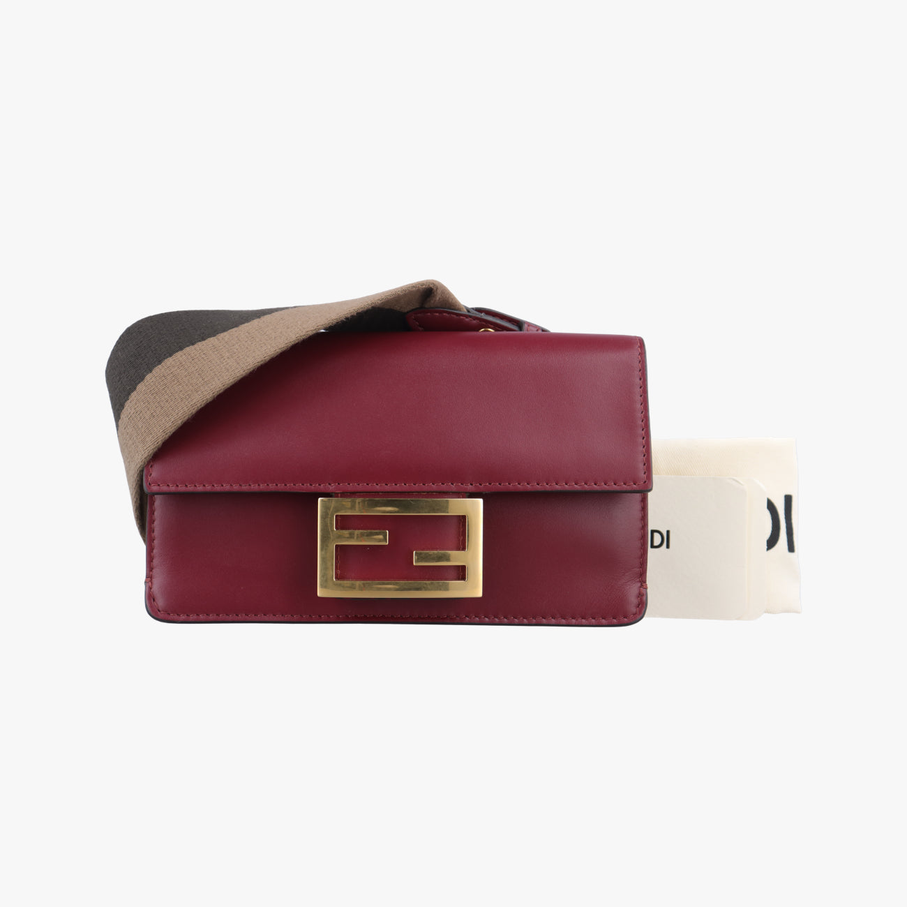 Vintage Fendi Baguette Mini Burgundy Leather 8BS039 shoulderbag | stylenewstar