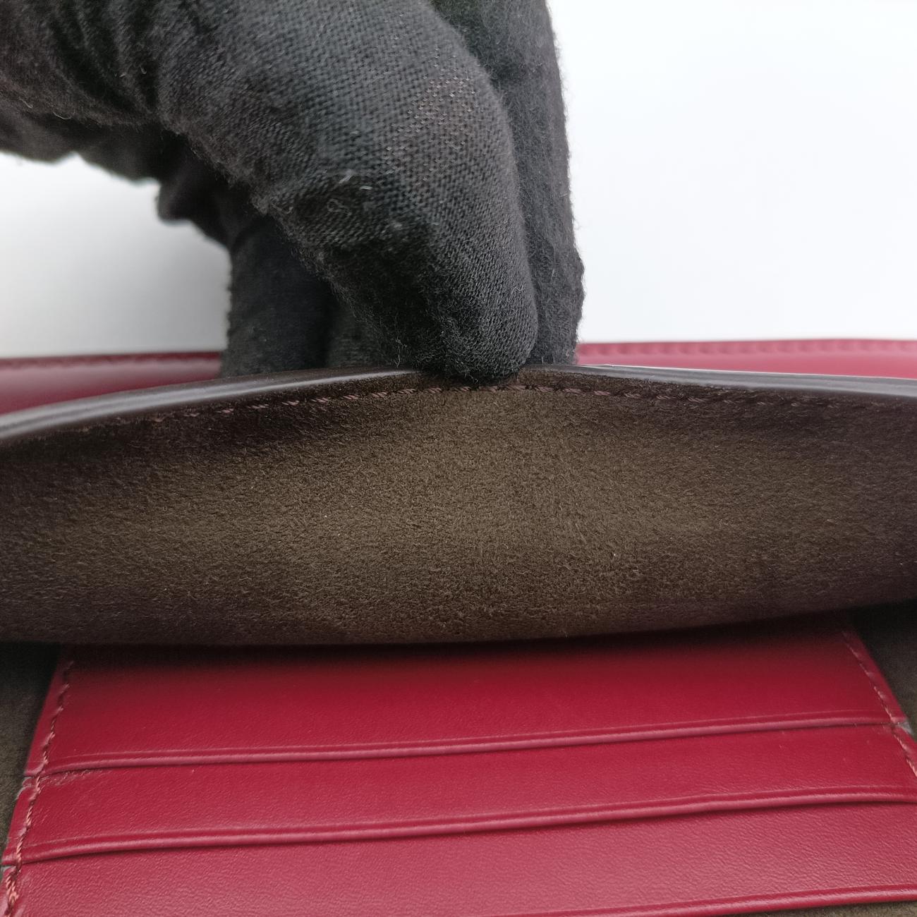 Vintage Fendi Baguette Mini Burgundy Leather 8BS039 shoulderbag | stylenewstar