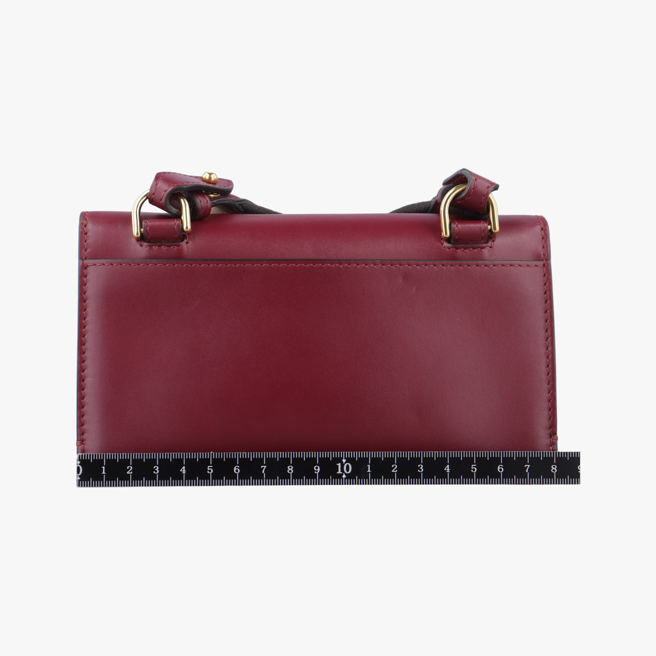 Vintage Fendi Baguette Mini Burgundy Leather 8BS039 shoulderbag | stylenewstar