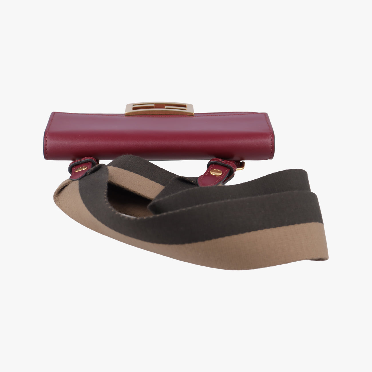 Vintage Fendi Baguette Mini Burgundy Leather 8BS039 shoulderbag | stylenewstar