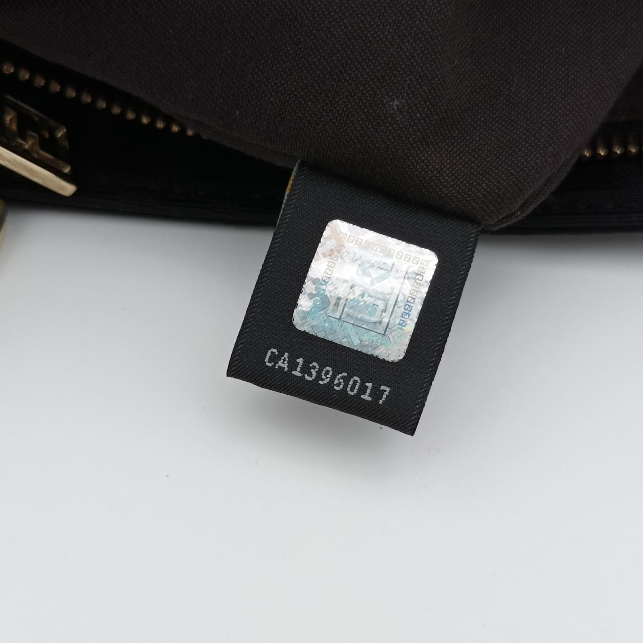 Secondhand Fendi Mia Black PVC coated canvas 8BR616 shoulderbag | stylenewstar