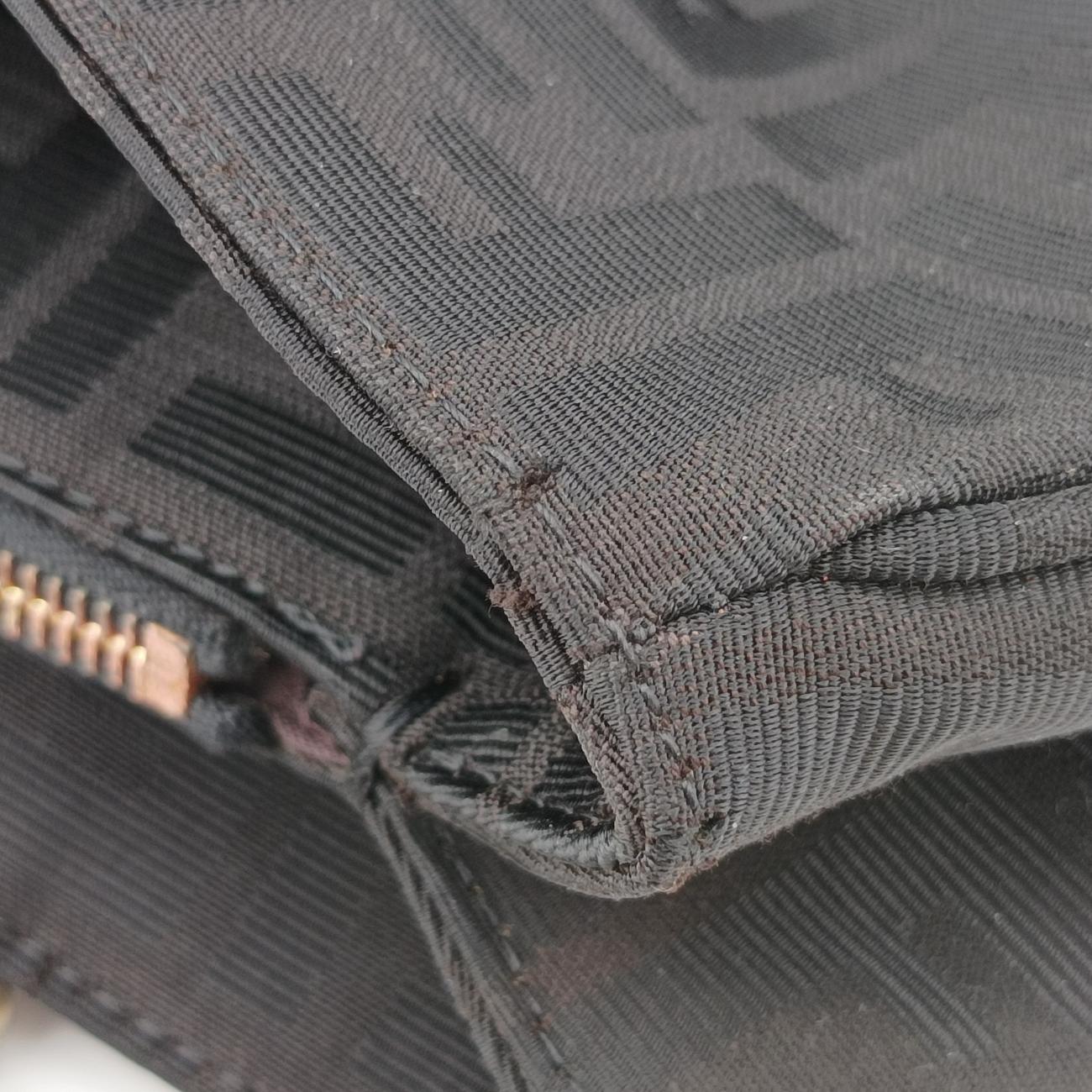 Secondhand Fendi Mia Black PVC coated canvas 8BR616 shoulderbag | stylenewstar