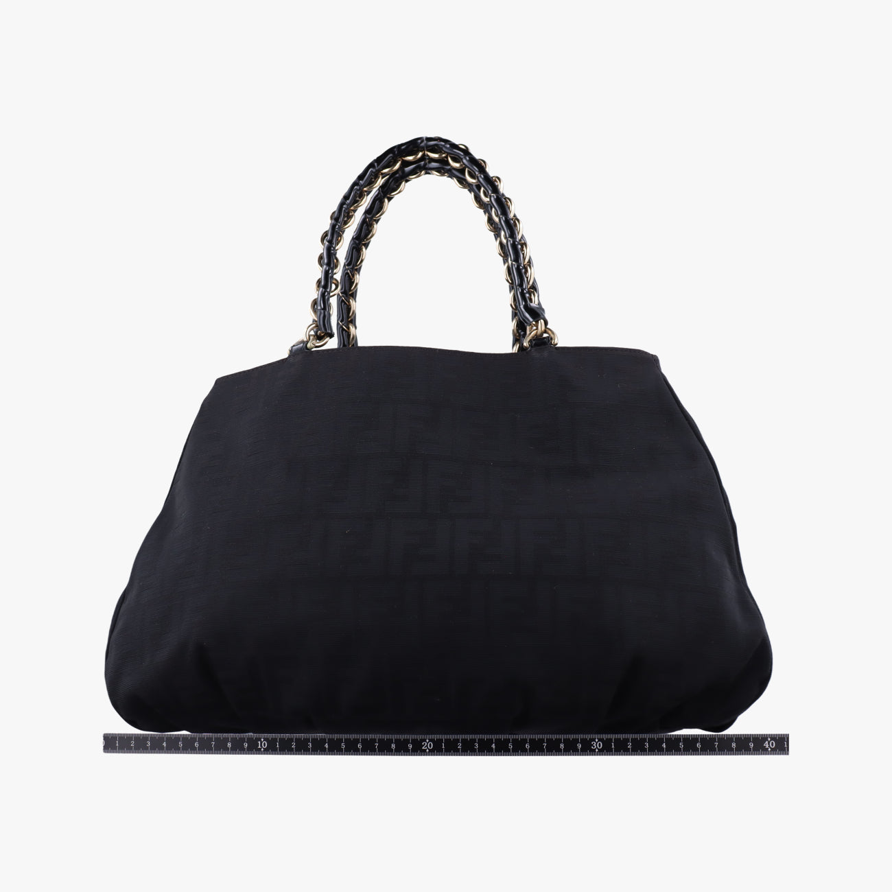 Secondhand Fendi Mia Black PVC coated canvas 8BR616 shoulderbag | stylenewstar