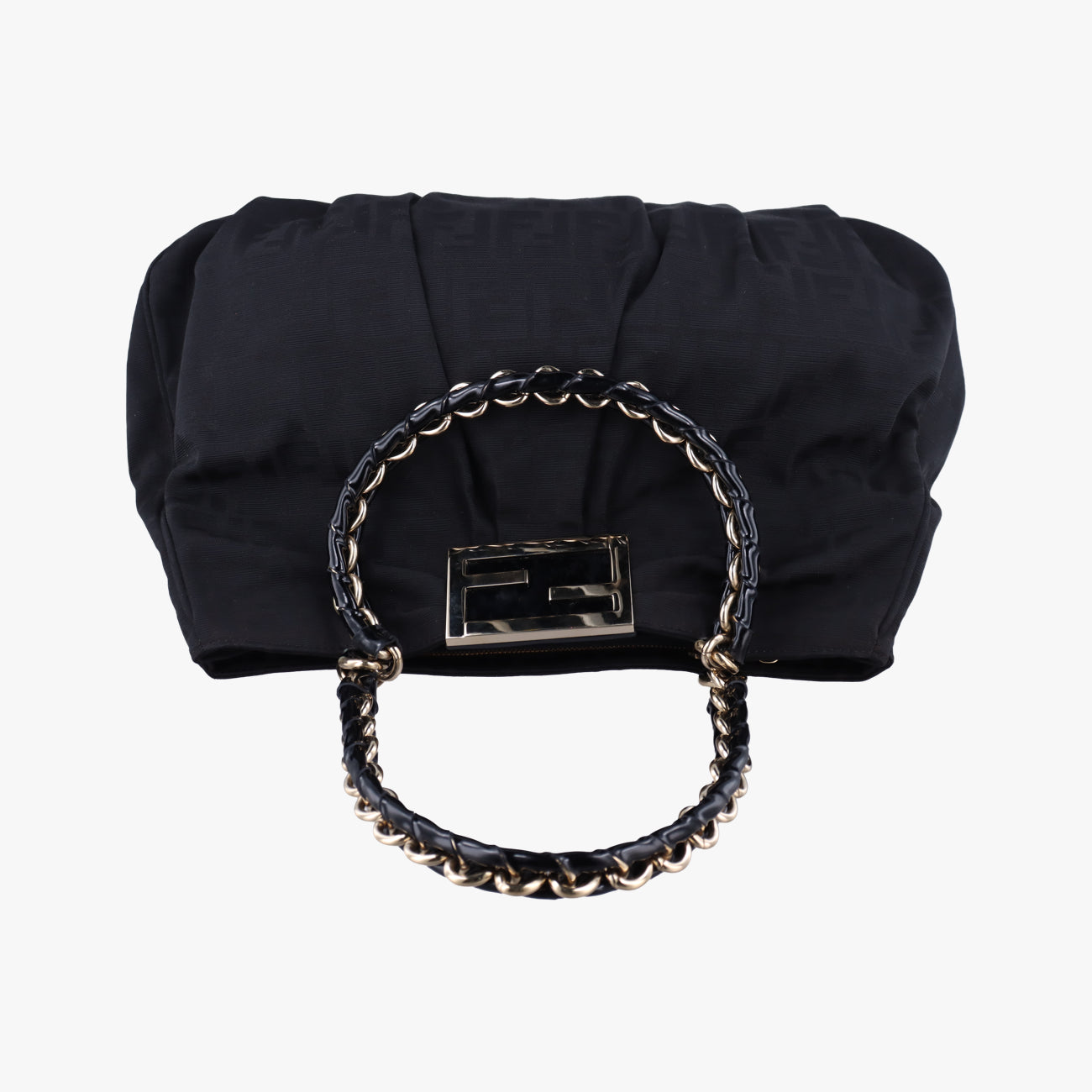 Secondhand Fendi Mia Black PVC coated canvas 8BR616 shoulderbag | stylenewstar