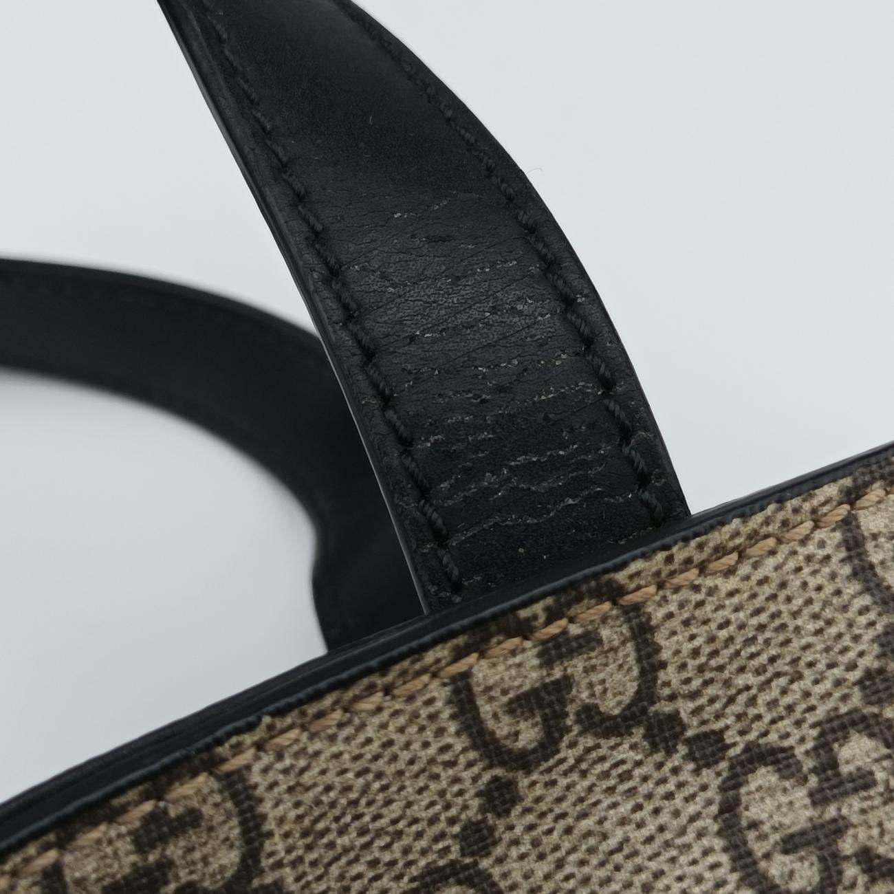 Pre-owned Gucci GG Supreme Bee Beige×Multicolour PVC coated canvas 450950 shoulderbag | stylenewstar