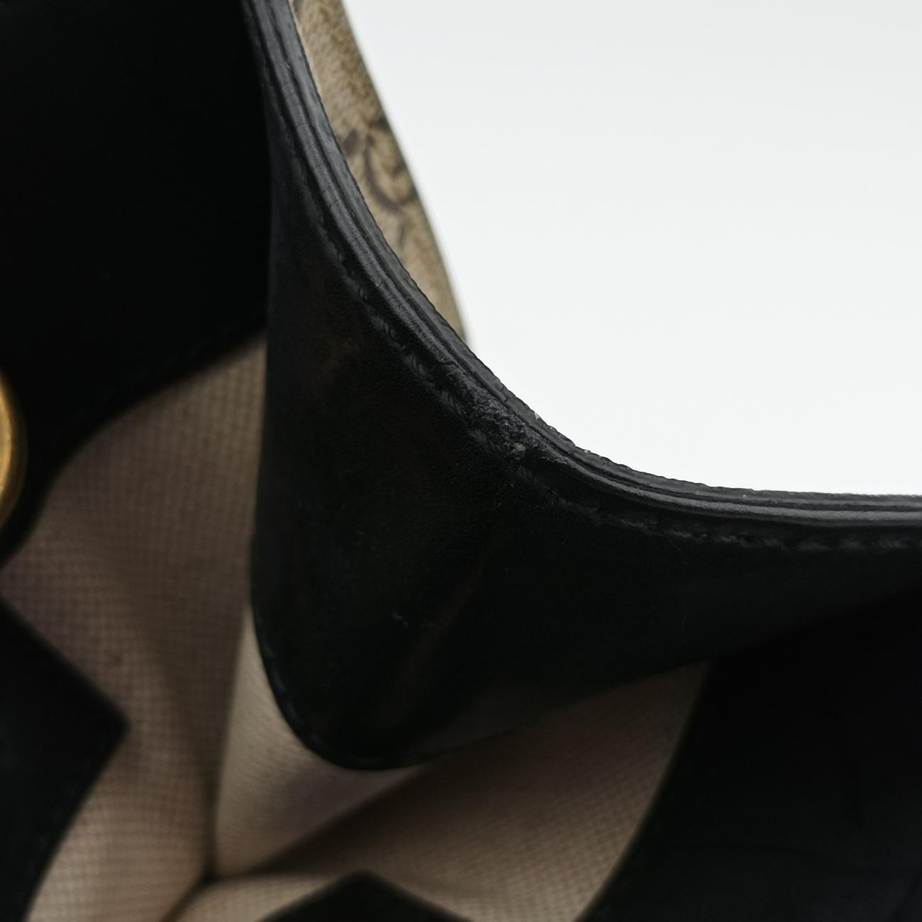 Pre-owned Gucci GG Supreme Bee Beige×Multicolour PVC coated canvas 450950 shoulderbag | stylenewstar