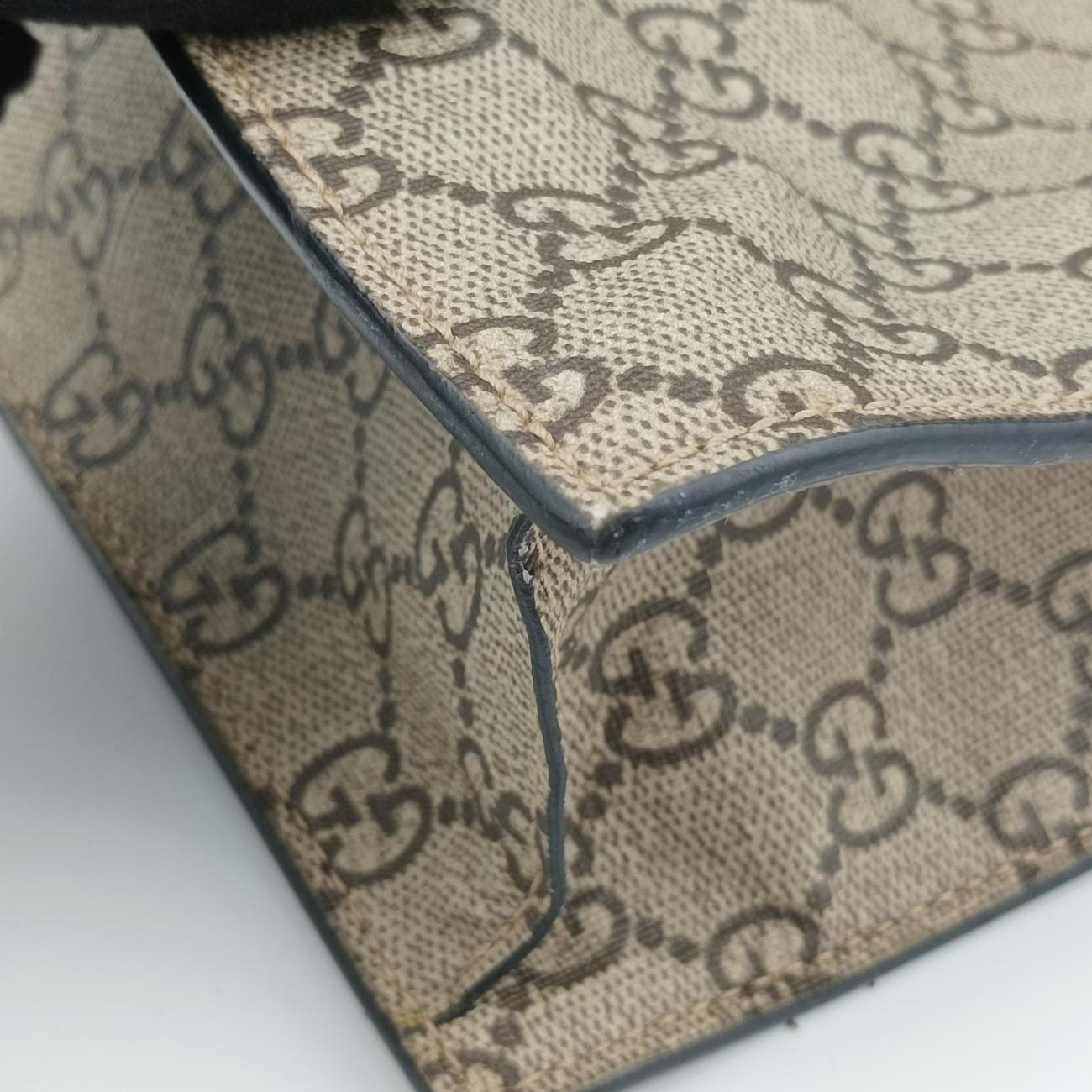 Pre-owned Gucci GG Supreme Bee Beige×Multicolour PVC coated canvas 450950 shoulderbag | stylenewstar