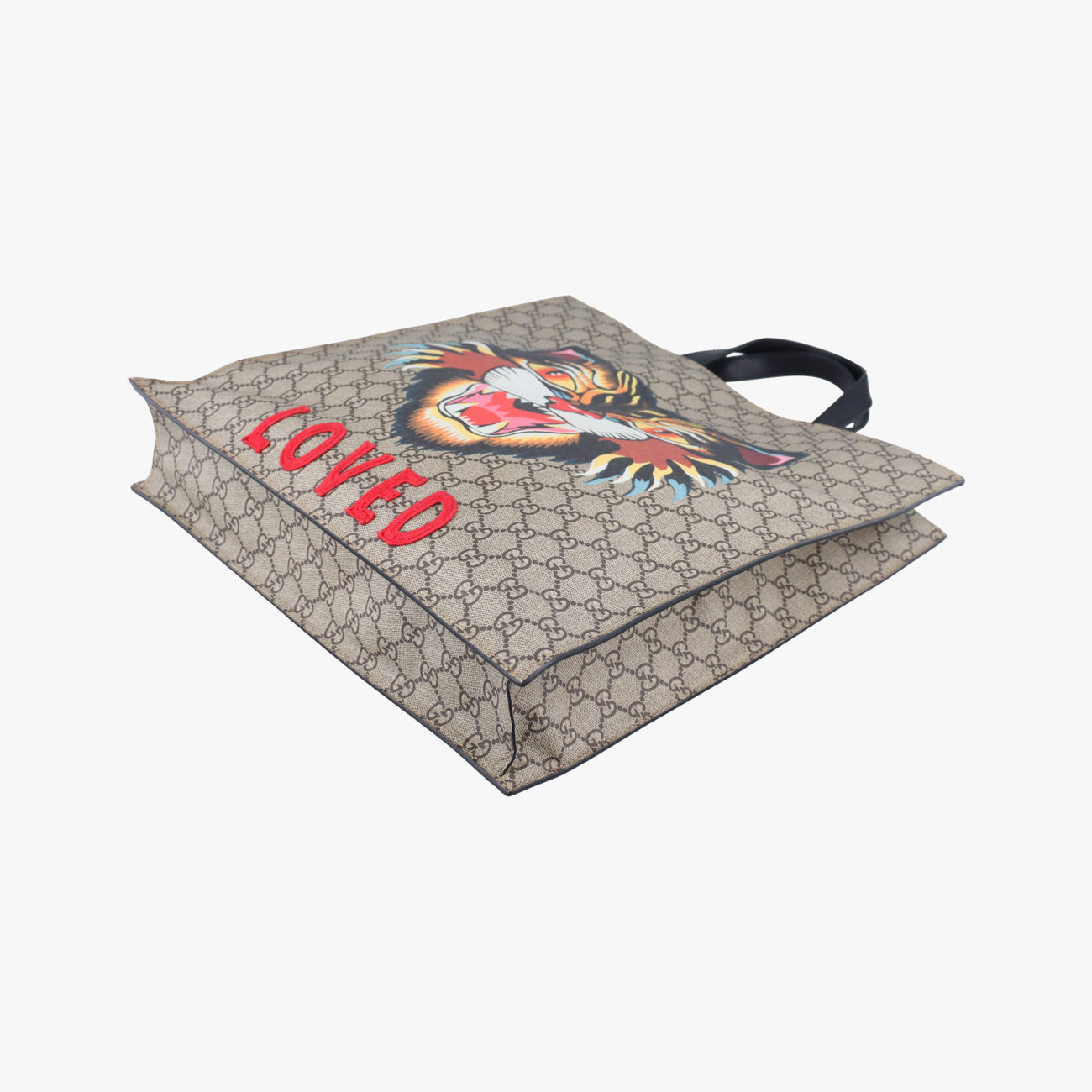 Pre-owned Gucci GG Supreme Bee Beige×Multicolour PVC coated canvas 450950 shoulderbag | stylenewstar