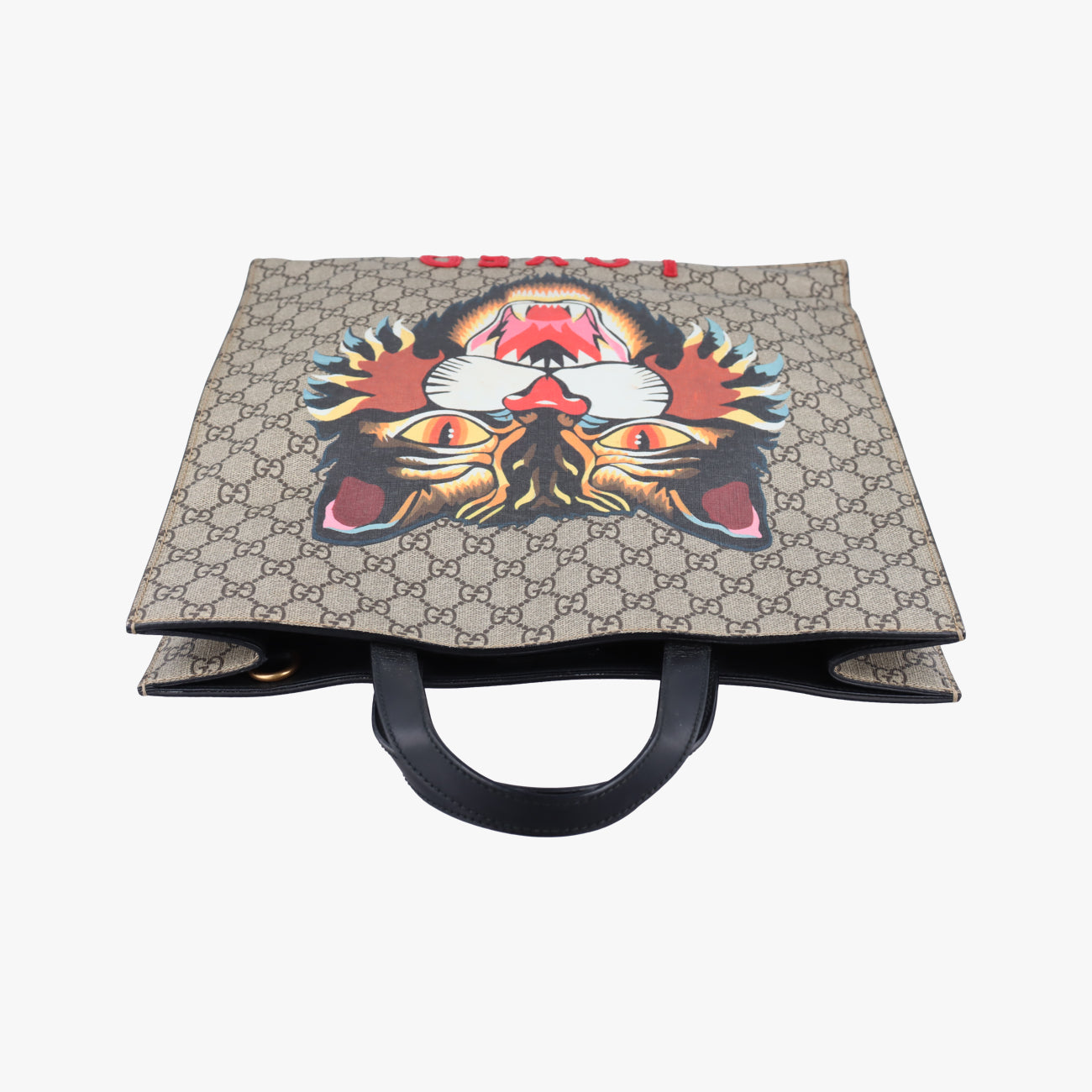 Pre-owned Gucci GG Supreme Bee Beige×Multicolour PVC coated canvas 450950 shoulderbag | stylenewstar