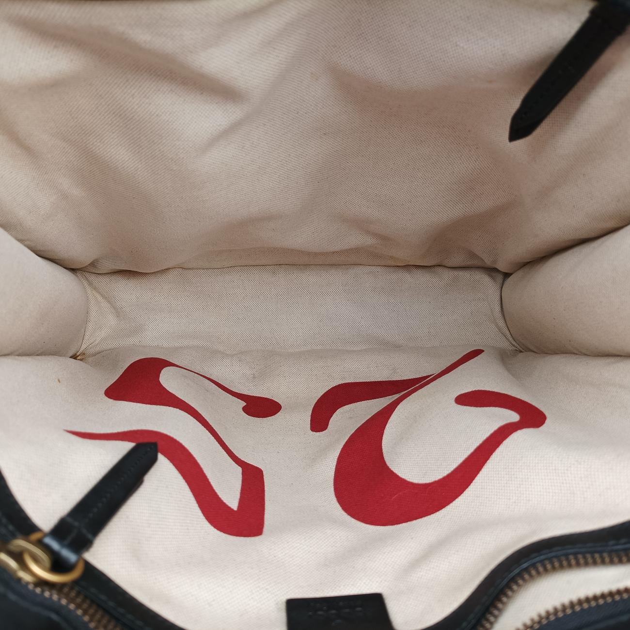 Pre-owned Gucci GG Supreme Bee Beige×Multicolour PVC coated canvas 450950 shoulderbag | stylenewstar