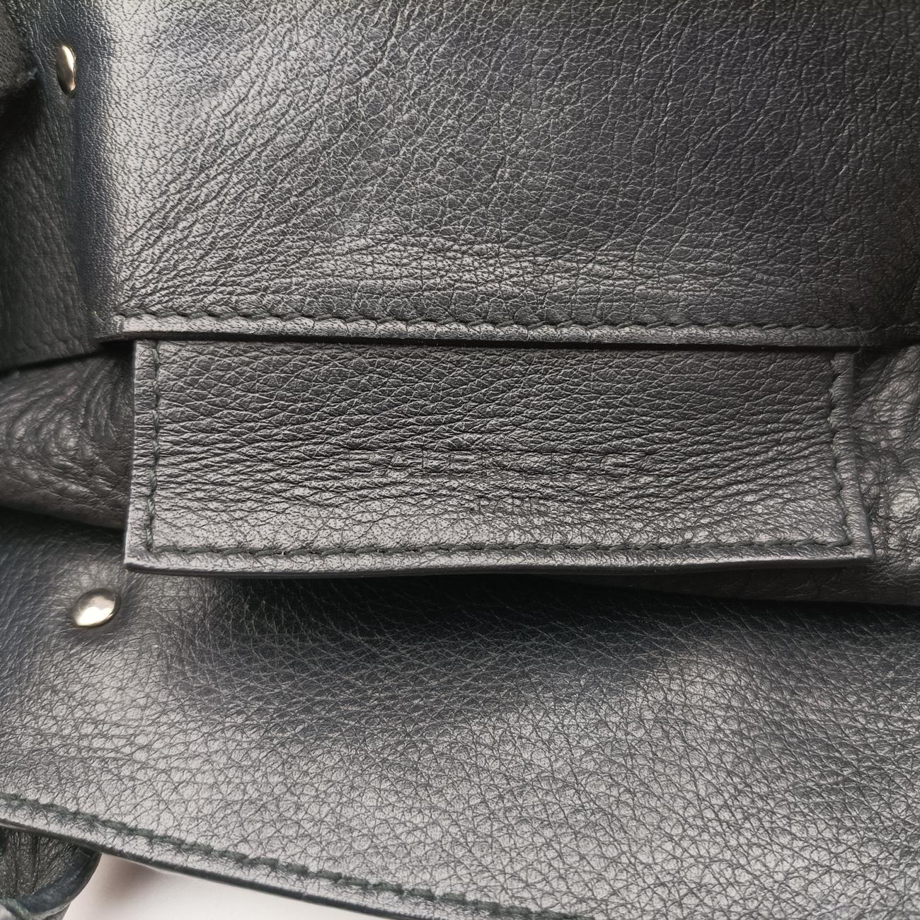 Pre-owned Balenciaga Paper A5 Tote Bag Black Lambskin  handbag | stylenewstar