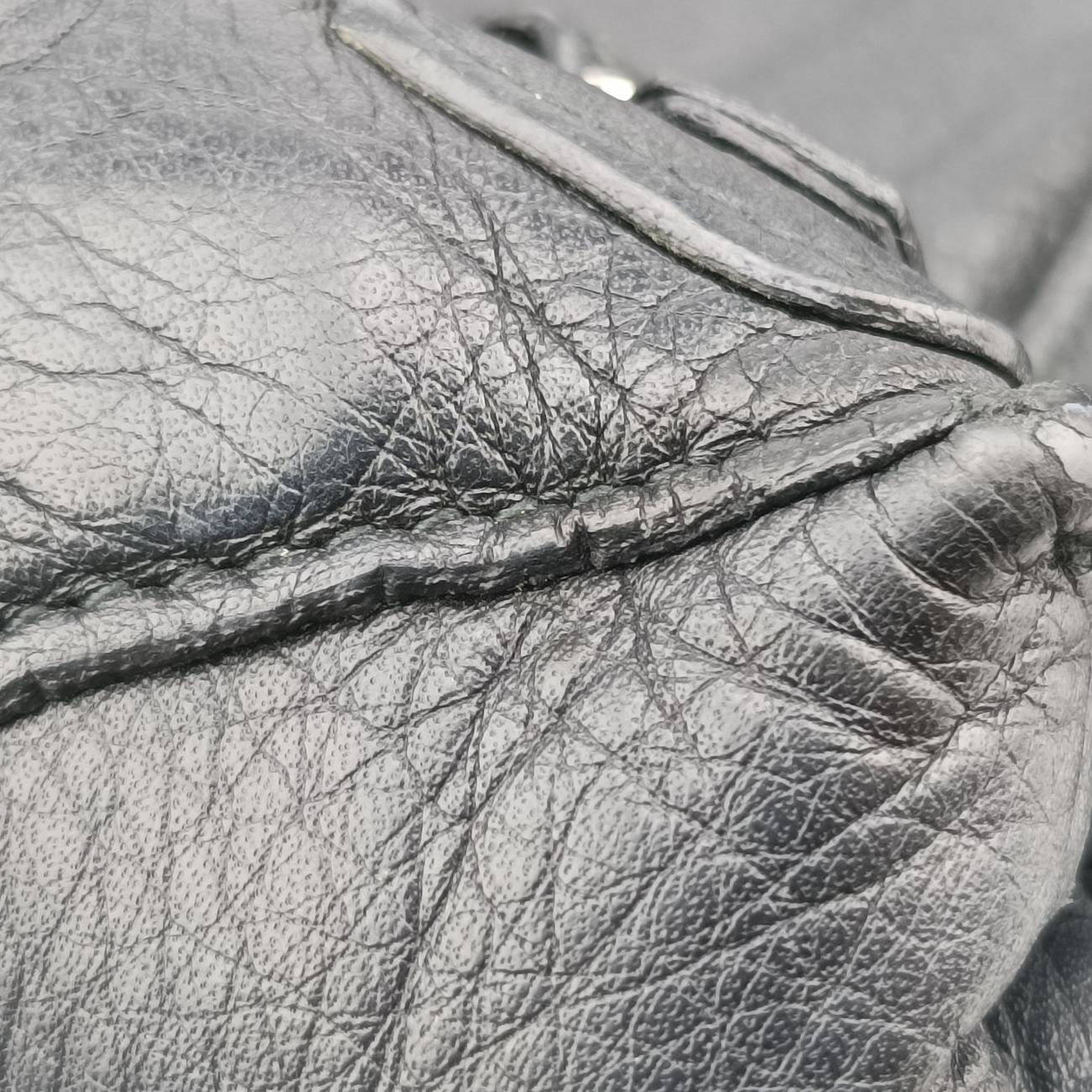 Pre-owned Balenciaga Paper A5 Tote Bag Black Lambskin  handbag | stylenewstar