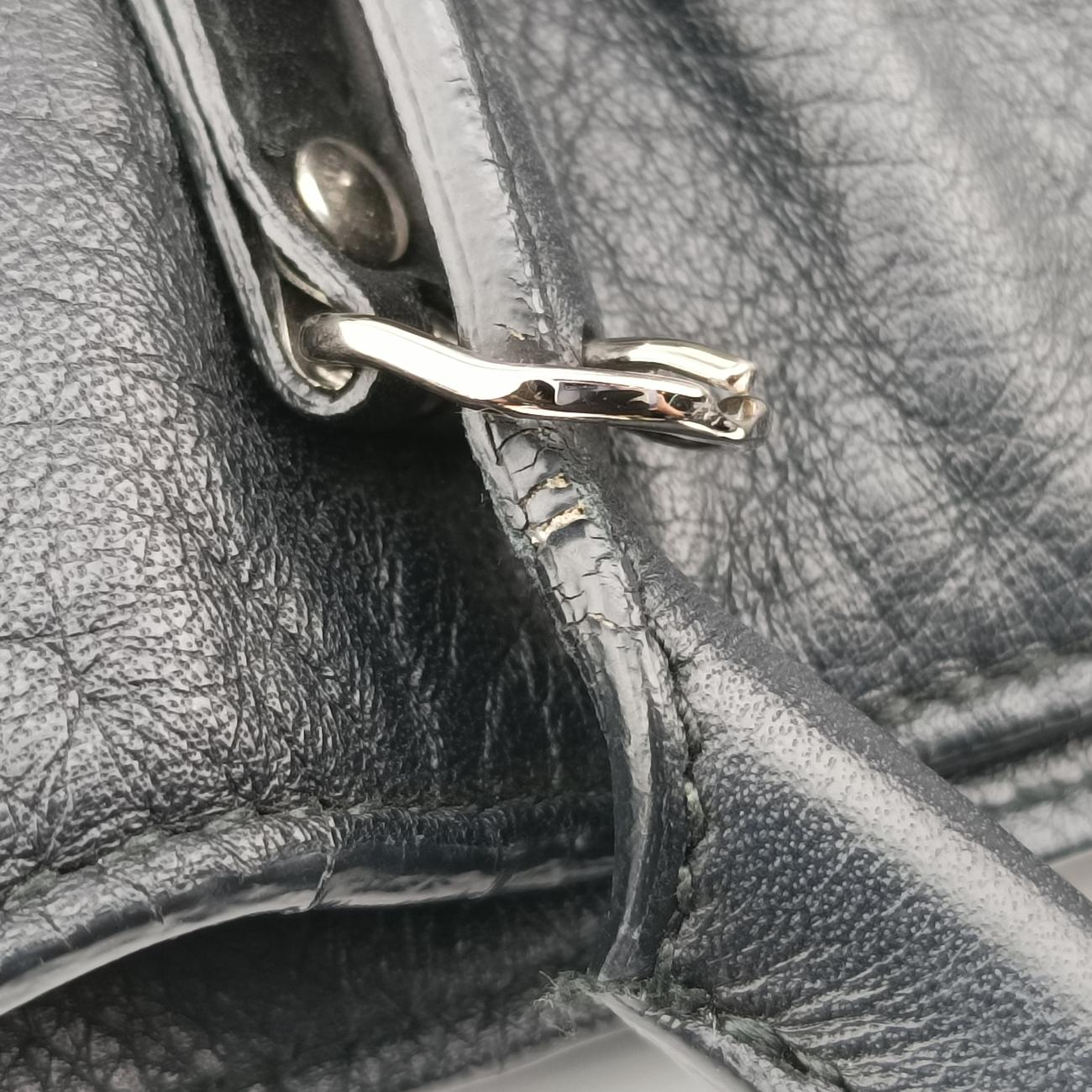 Pre-owned Balenciaga Paper A5 Tote Bag Black Lambskin  handbag | stylenewstar