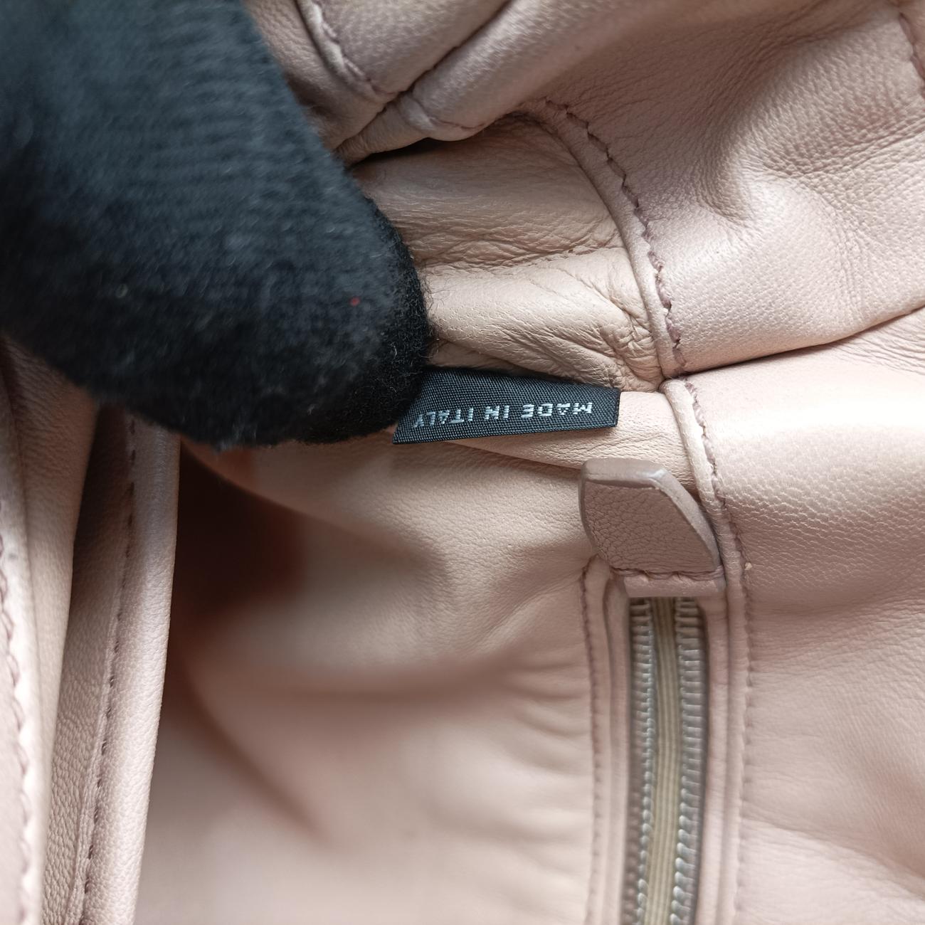 Pre-owned Prada Gaufre Logo Flap Pink Nappa Leather BT0939 shoulderbag | stylenewstar