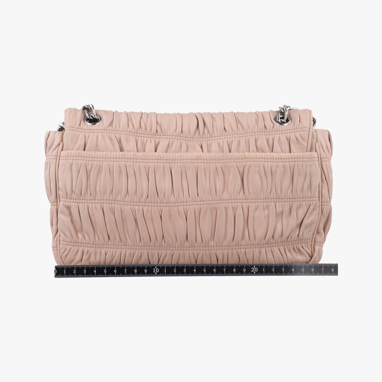 Pre-owned Prada Gaufre Logo Flap Pink Nappa Leather BT0939 shoulderbag | stylenewstar