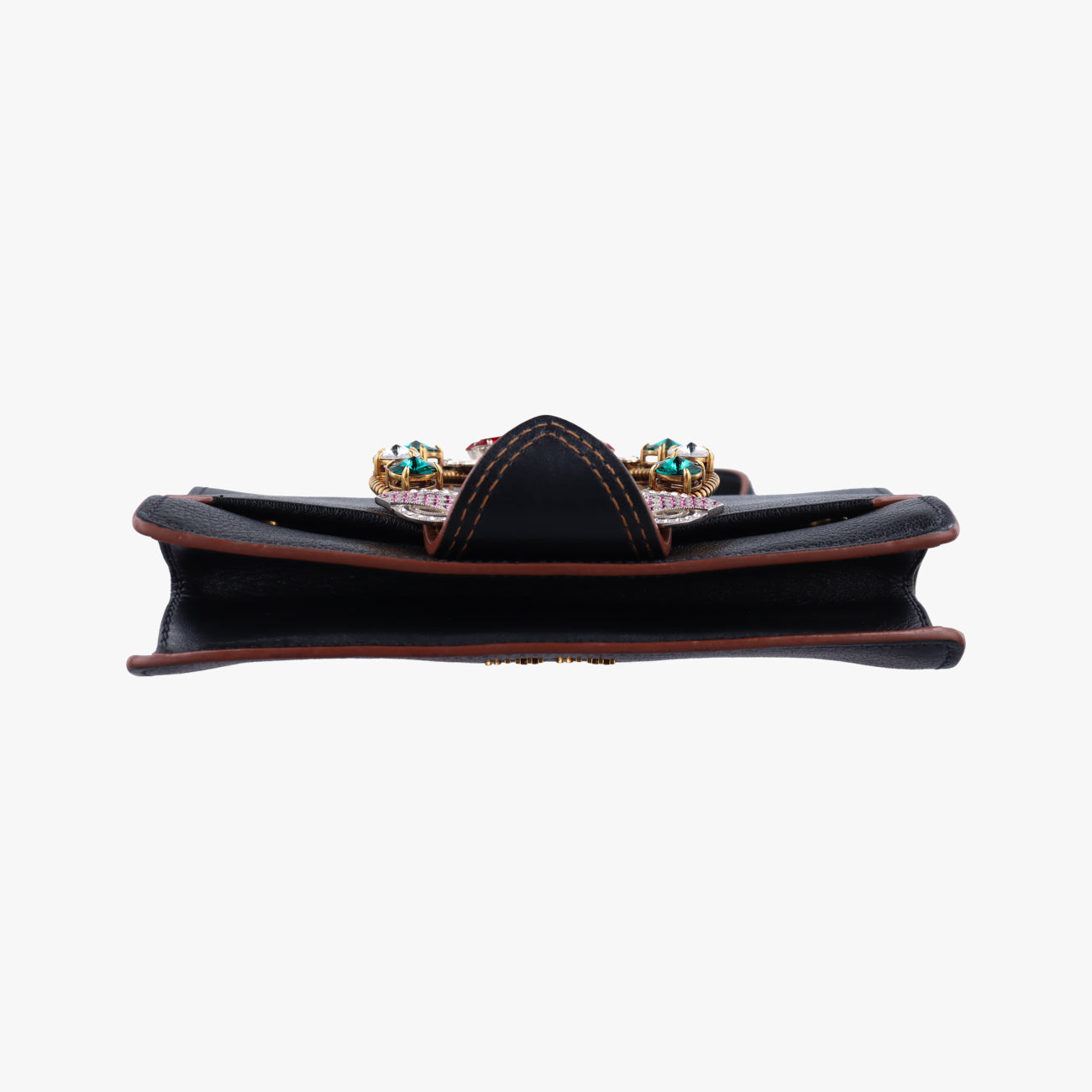 Vintage Miu Miu Miu Lady Black Leather  shoulderbag | stylenewstar