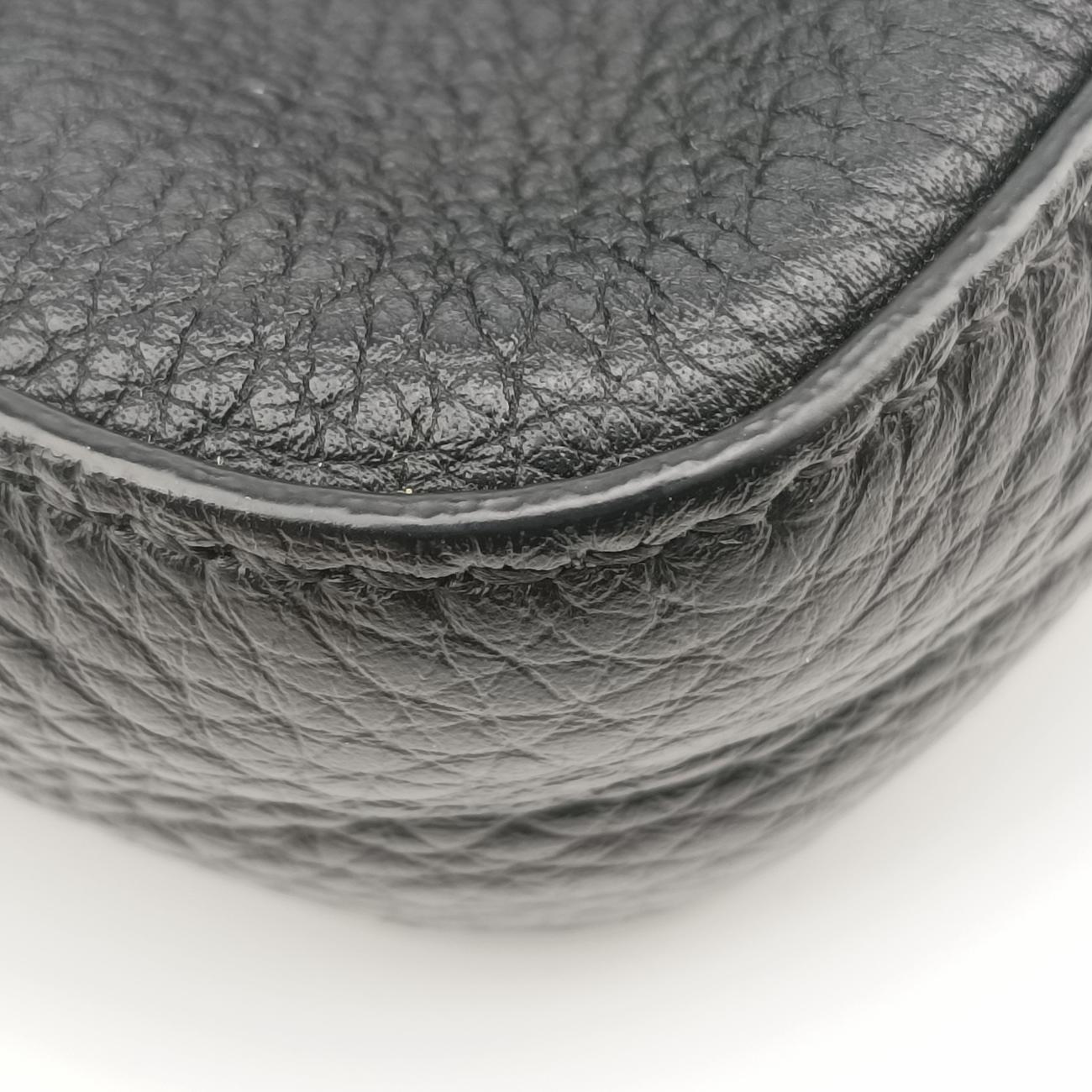 Pre-owned Fendi Baguette Black Leather 7VA472 shoulderbag | stylenewstar