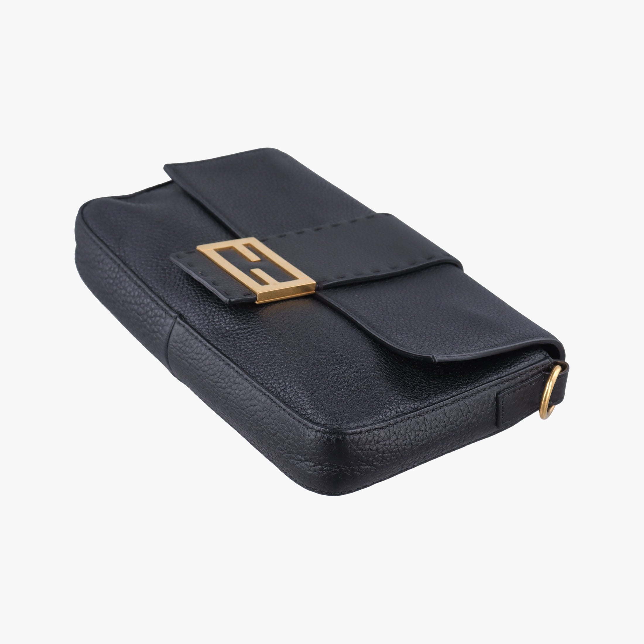 Vintage Fendi Baguette Black Leather 7VA472 shoulderbag | stylenewstar