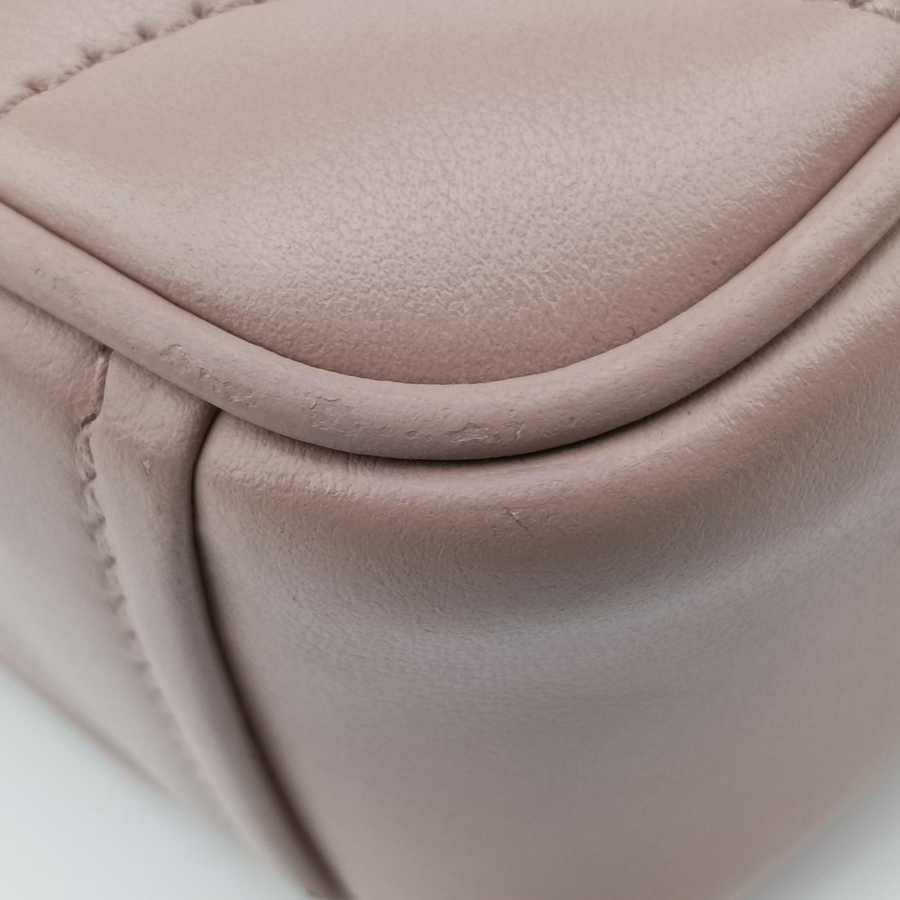 Pre-owned Prada Diagramme Pink Leather 1BD107 shoulderbag | stylenewstar