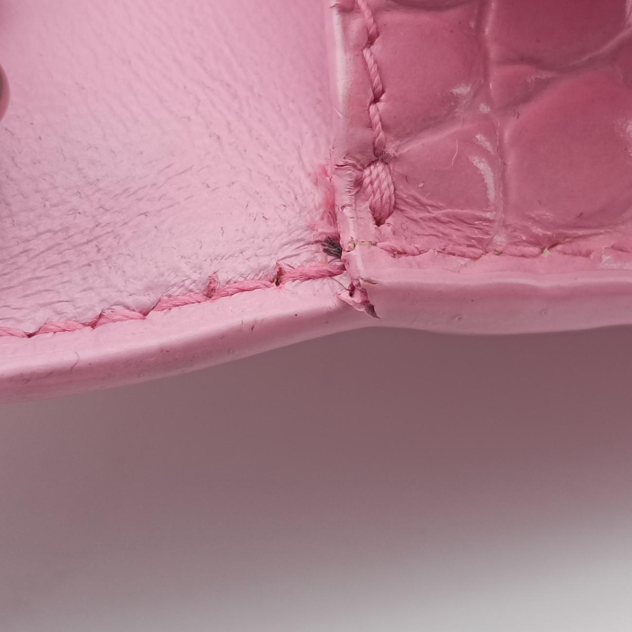 Pre-owned Balenciaga Hourglass Pink Leather  shoulderbag | stylenewstar