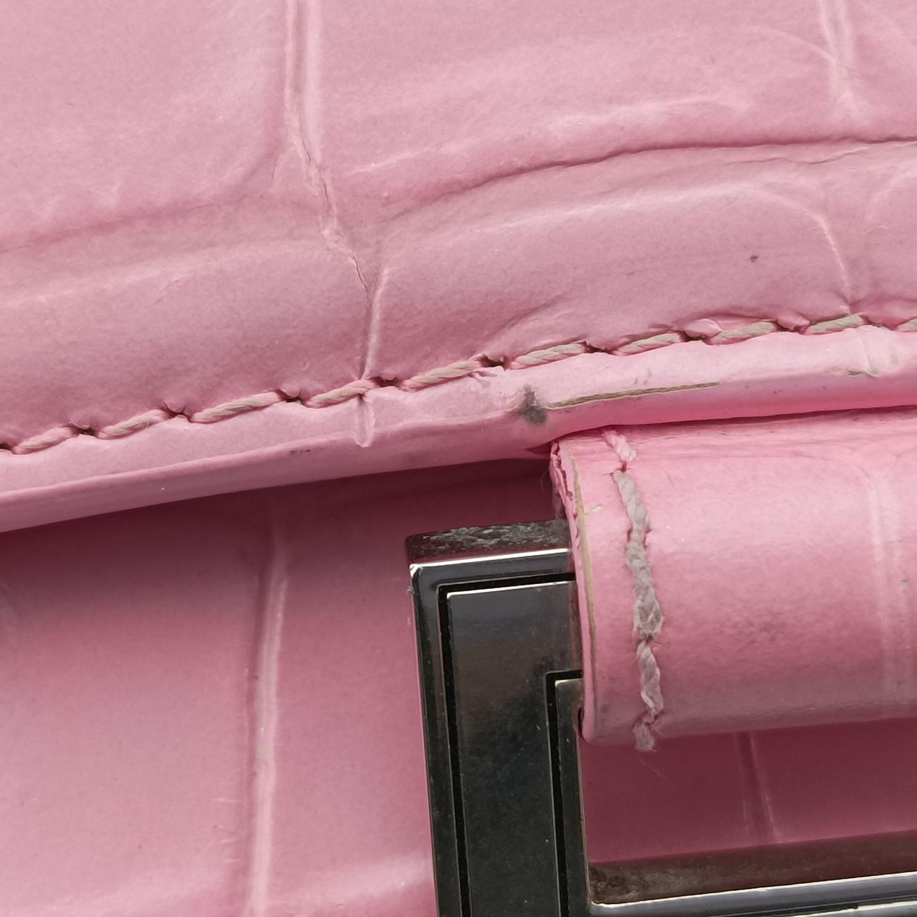 Pre-owned Balenciaga Hourglass Pink Leather  shoulderbag | stylenewstar