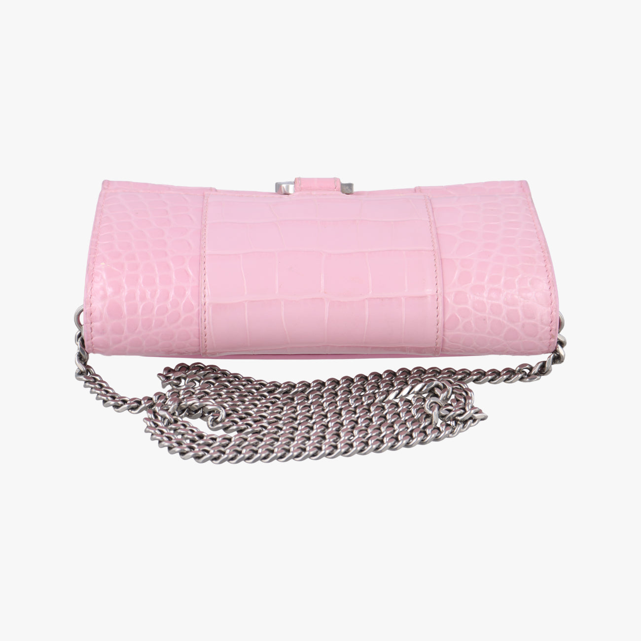 Pre-owned Balenciaga Hourglass Pink Leather  shoulderbag | stylenewstar
