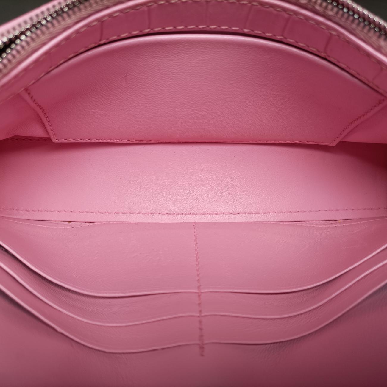 Pre-owned Balenciaga Hourglass Pink Leather  shoulderbag | stylenewstar