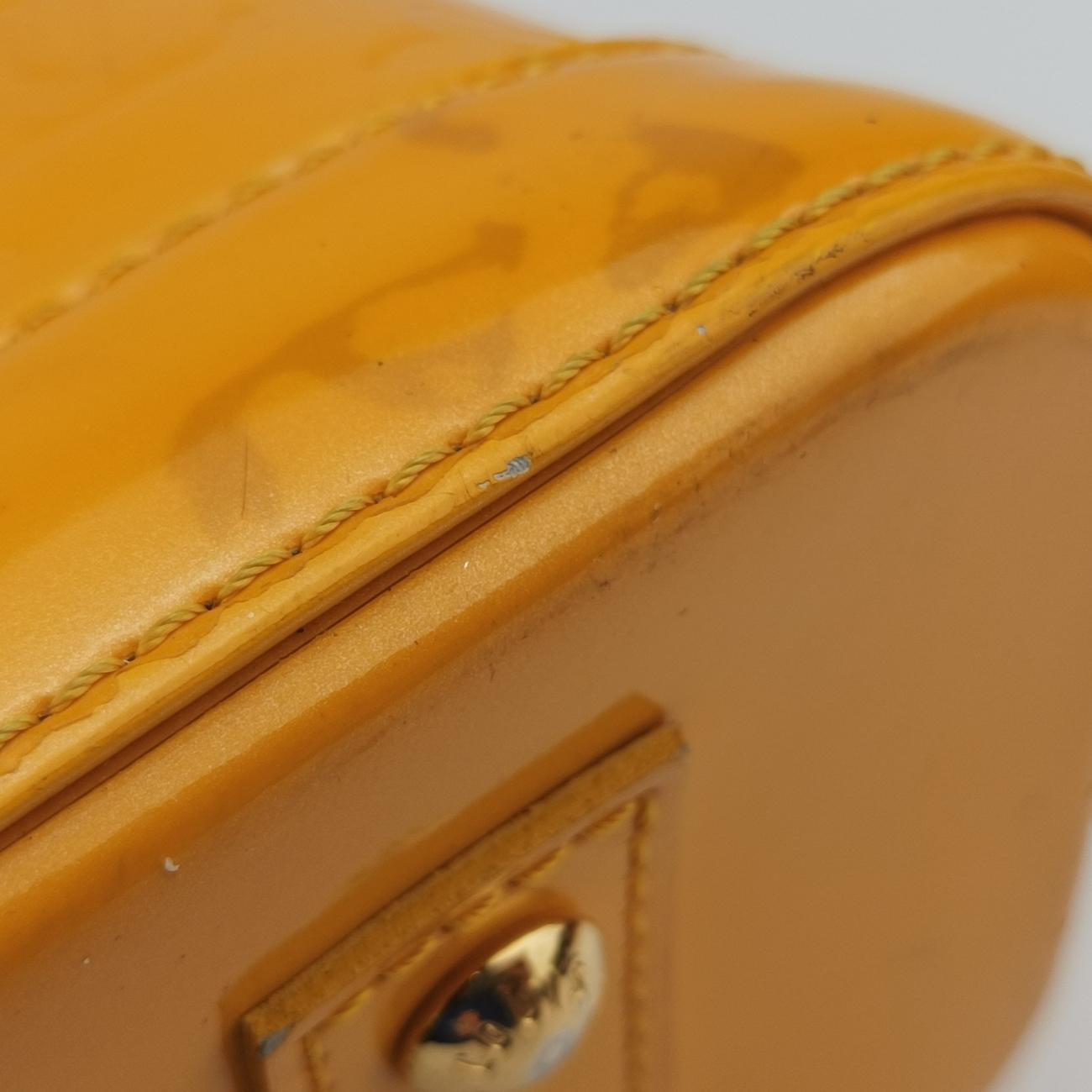 Pre-owned Louis Vuitton Alma BB Olive Vernis M91584 shoulderbag | stylenewstar