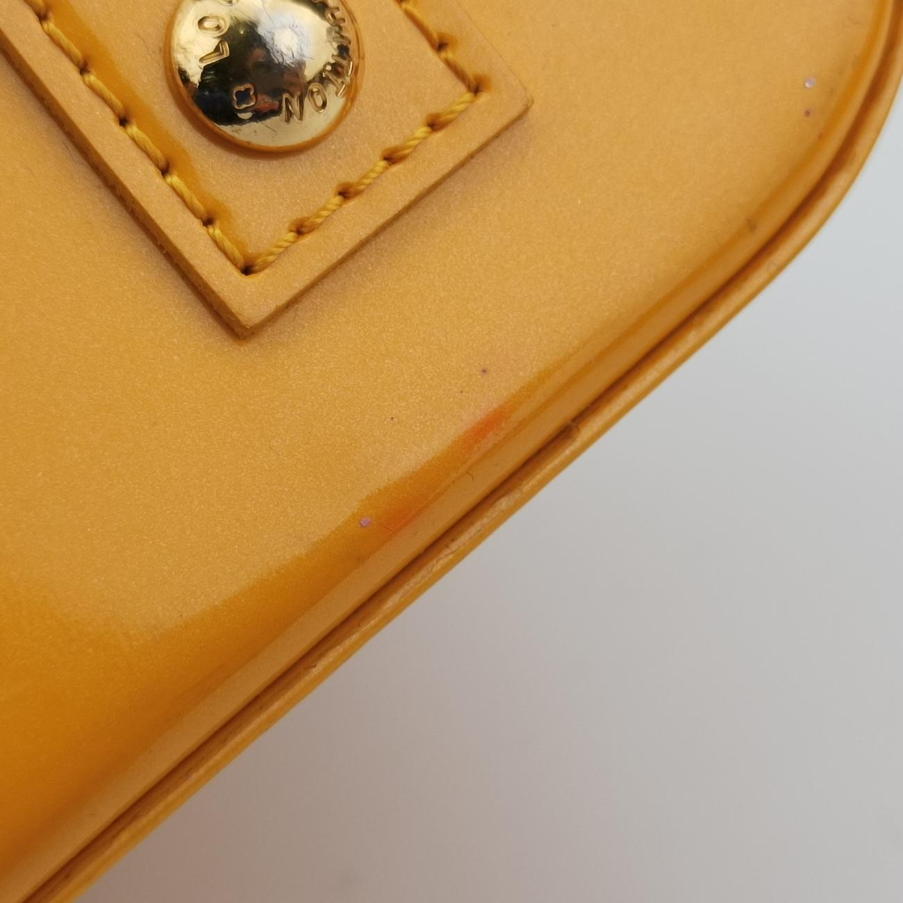 Pre-owned Louis Vuitton Alma BB Olive Vernis M91584 shoulderbag | stylenewstar