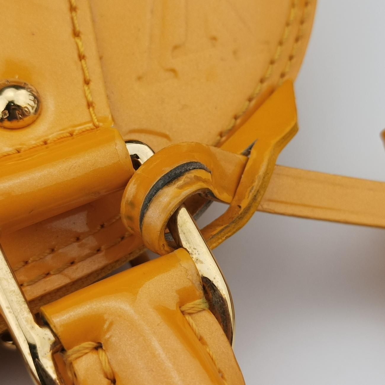 Pre-owned Louis Vuitton Alma BB Olive Vernis M91584 shoulderbag | stylenewstar