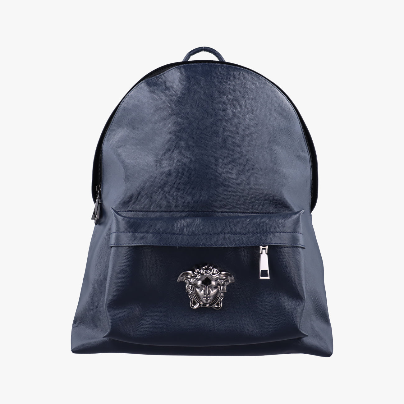 Vintage VERSACE La Medusa Navy Leather  backpack/rucksack | stylenewstar