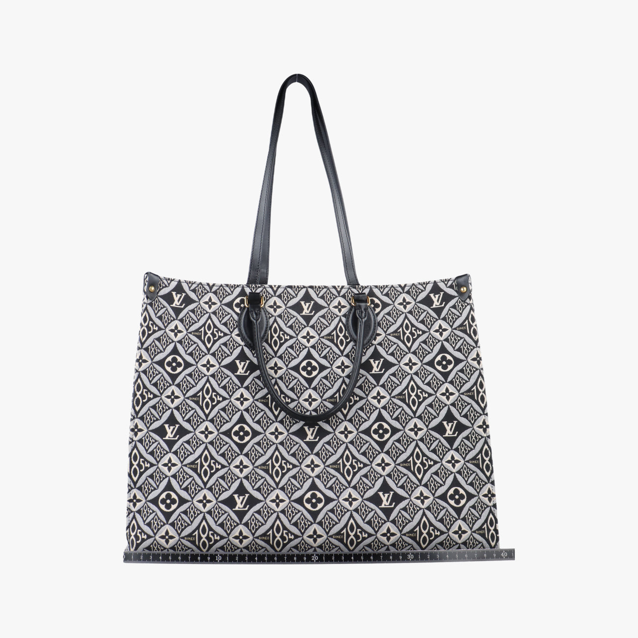 Pre-owned Louis Vuitton On the Go GM Gris Jacquard M57207 shoulderbag | stylenewstar