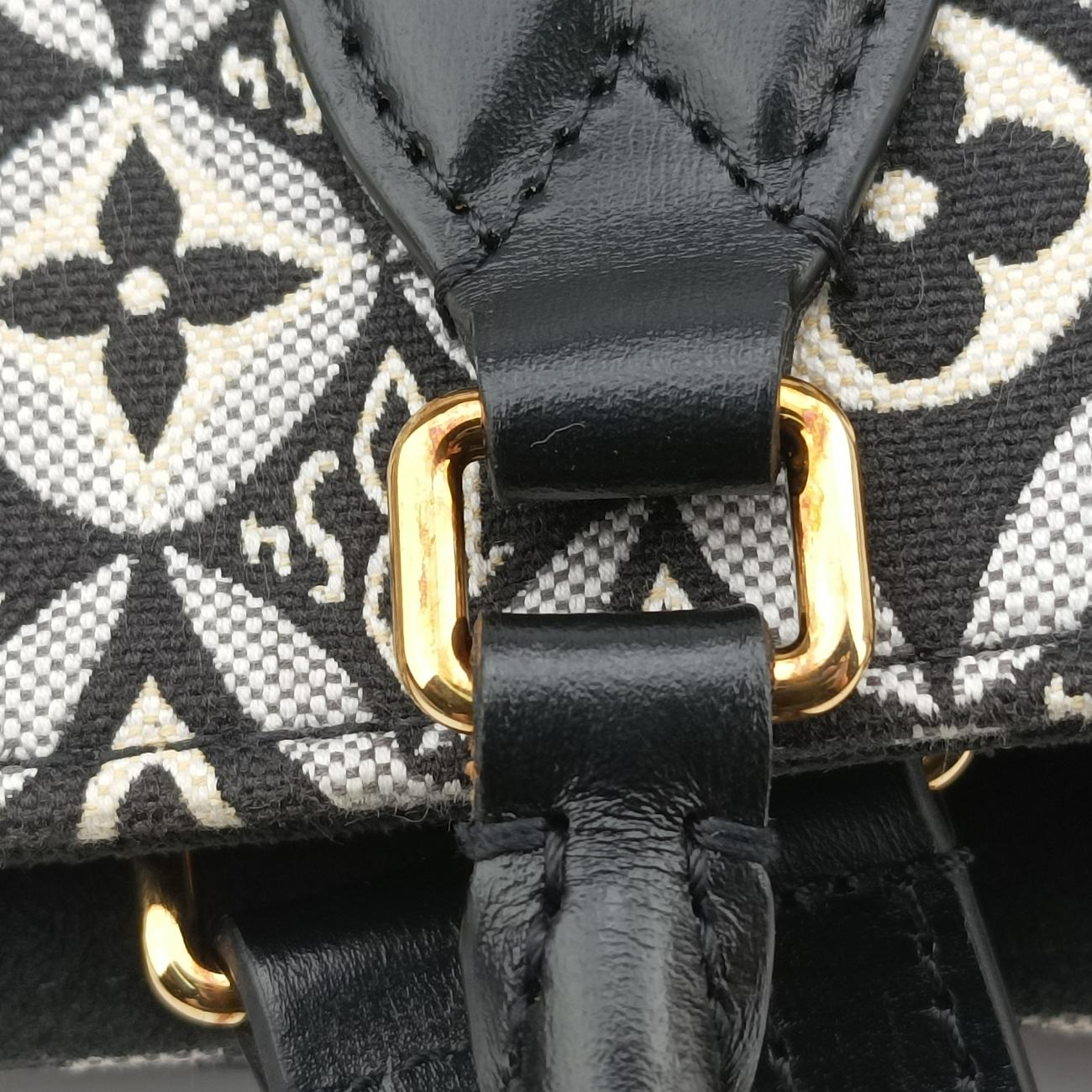 Pre-owned Louis Vuitton On the Go GM Gris Jacquard M57207 shoulderbag | stylenewstar